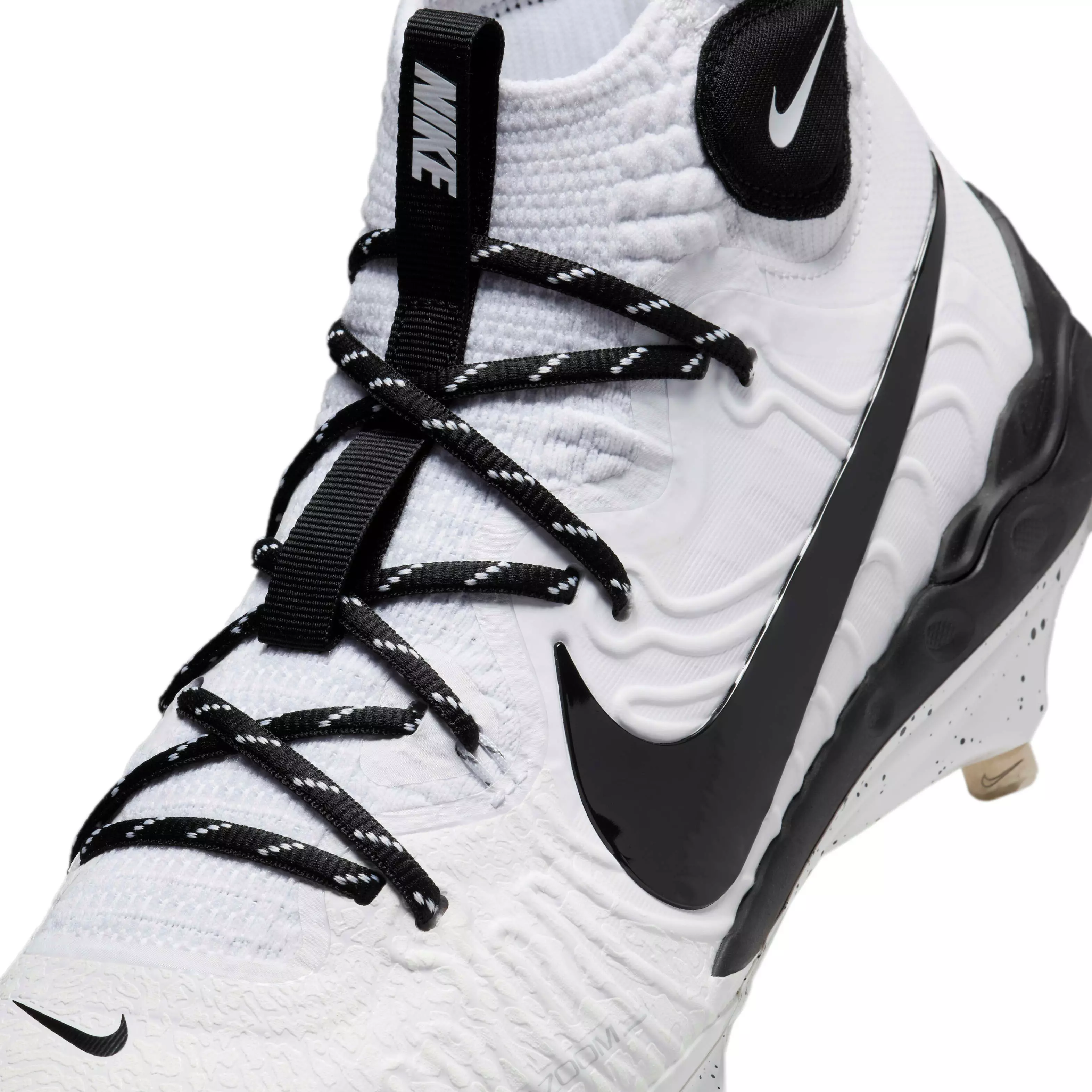 Nike Alpha Huarache NXT "White/Pure Platinum/Black" Men's Baseball Cleat - WHITE/PLATINUM/BLACK