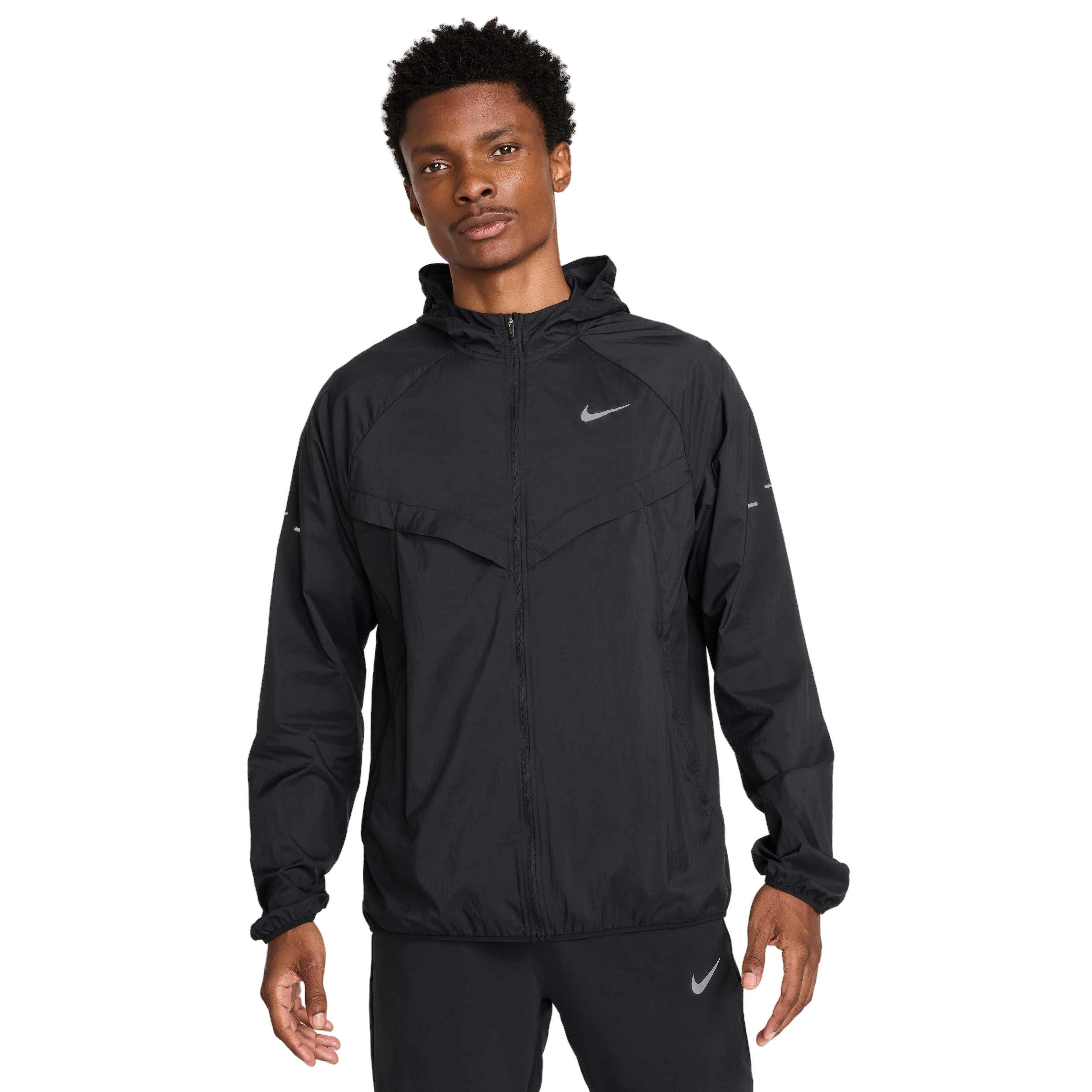 Nike Men's Stride Repel UV Running Jacket - BLACK Thumbnail View 1