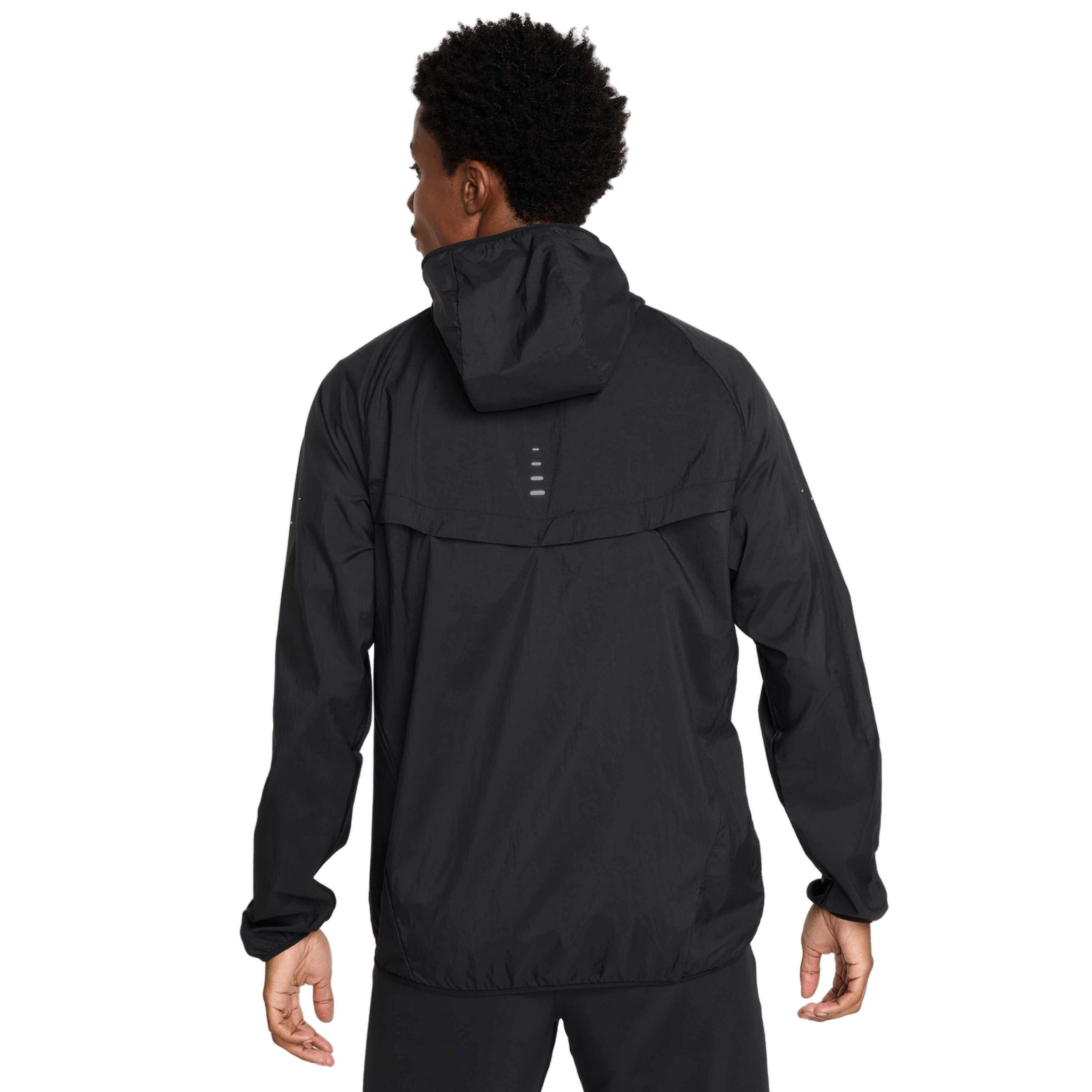 Nike Men's Stride Repel UV Running Jacket - BLACK Thumbnail View 2