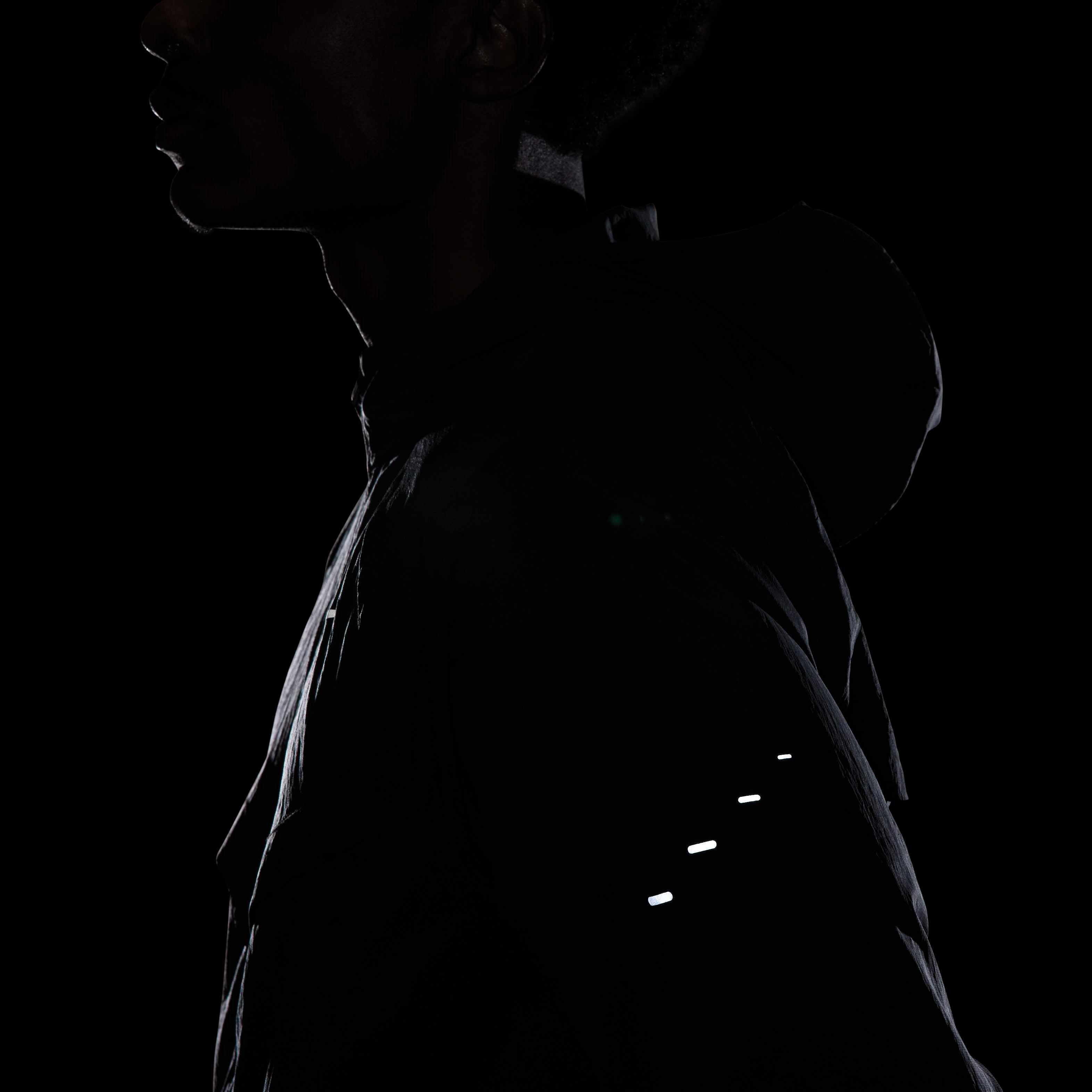 Nike Men's Stride Repel UV Running Jacket - BLACK Thumbnail View 8