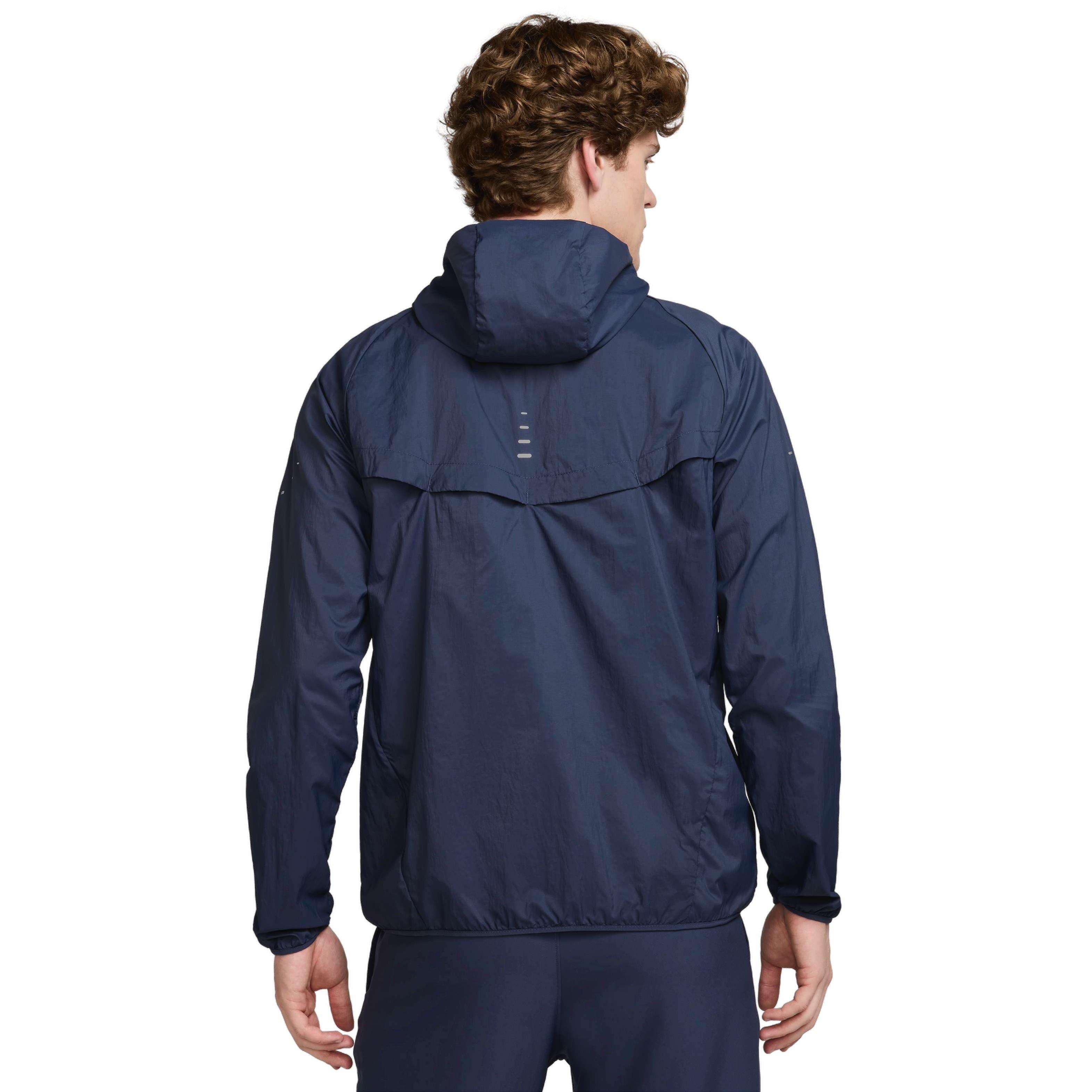 Nike Men's Stride Repel UV Running Jacket - DK BLUE Thumbnail View 2