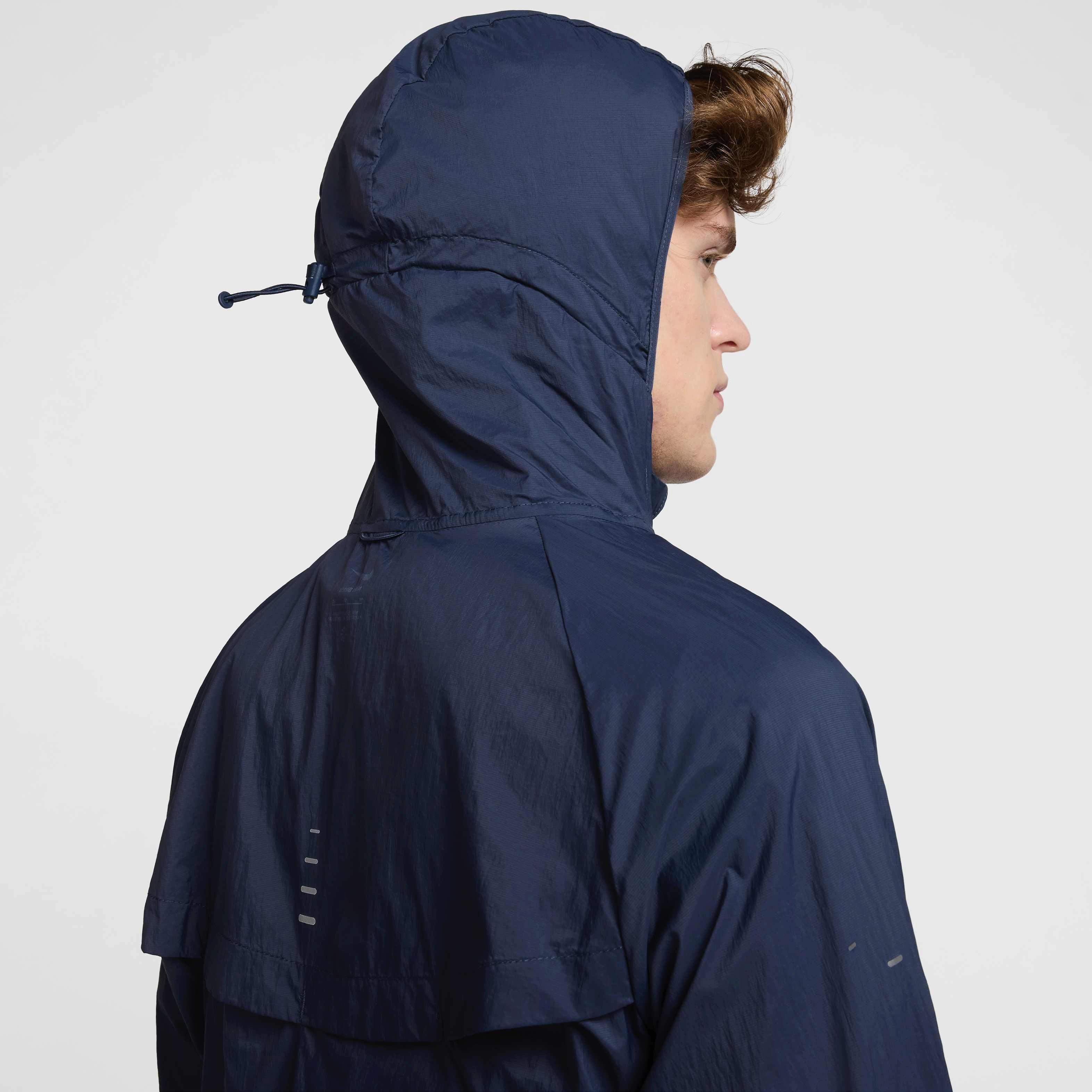 Nike Men's Stride Repel UV Running Jacket - DK BLUE Thumbnail View 5