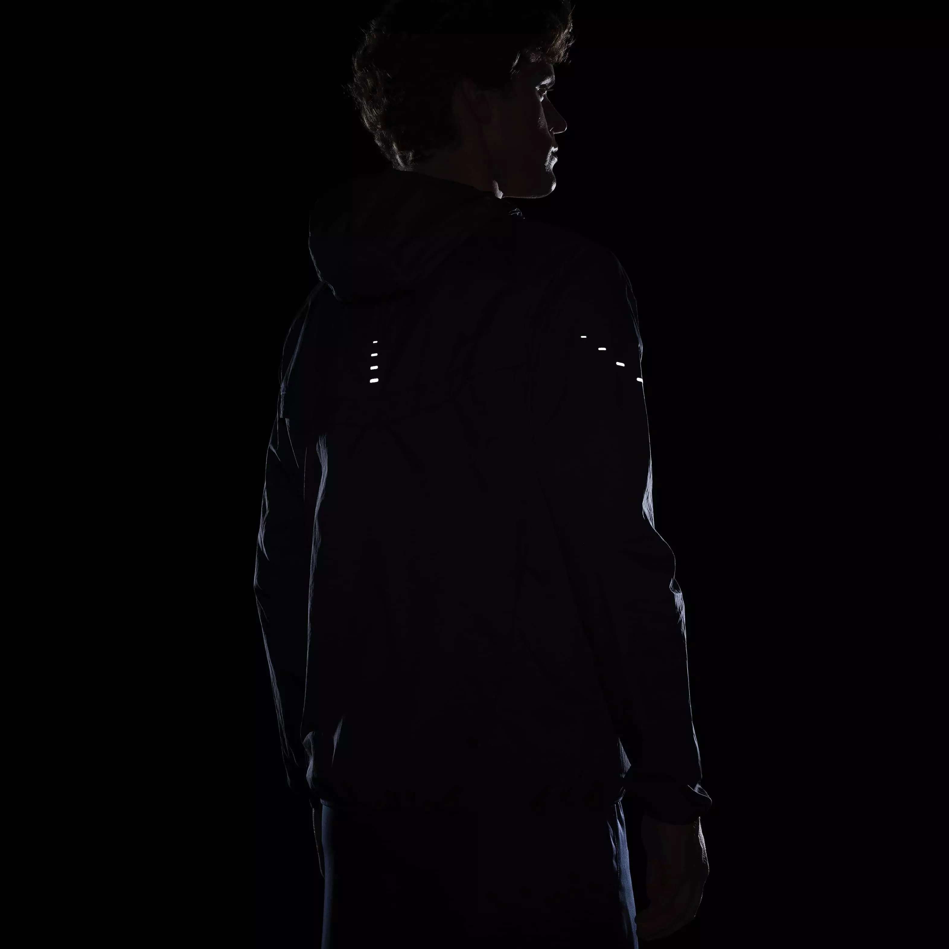 Nike Men's Stride Repel UV Running Jacket - DK BLUE