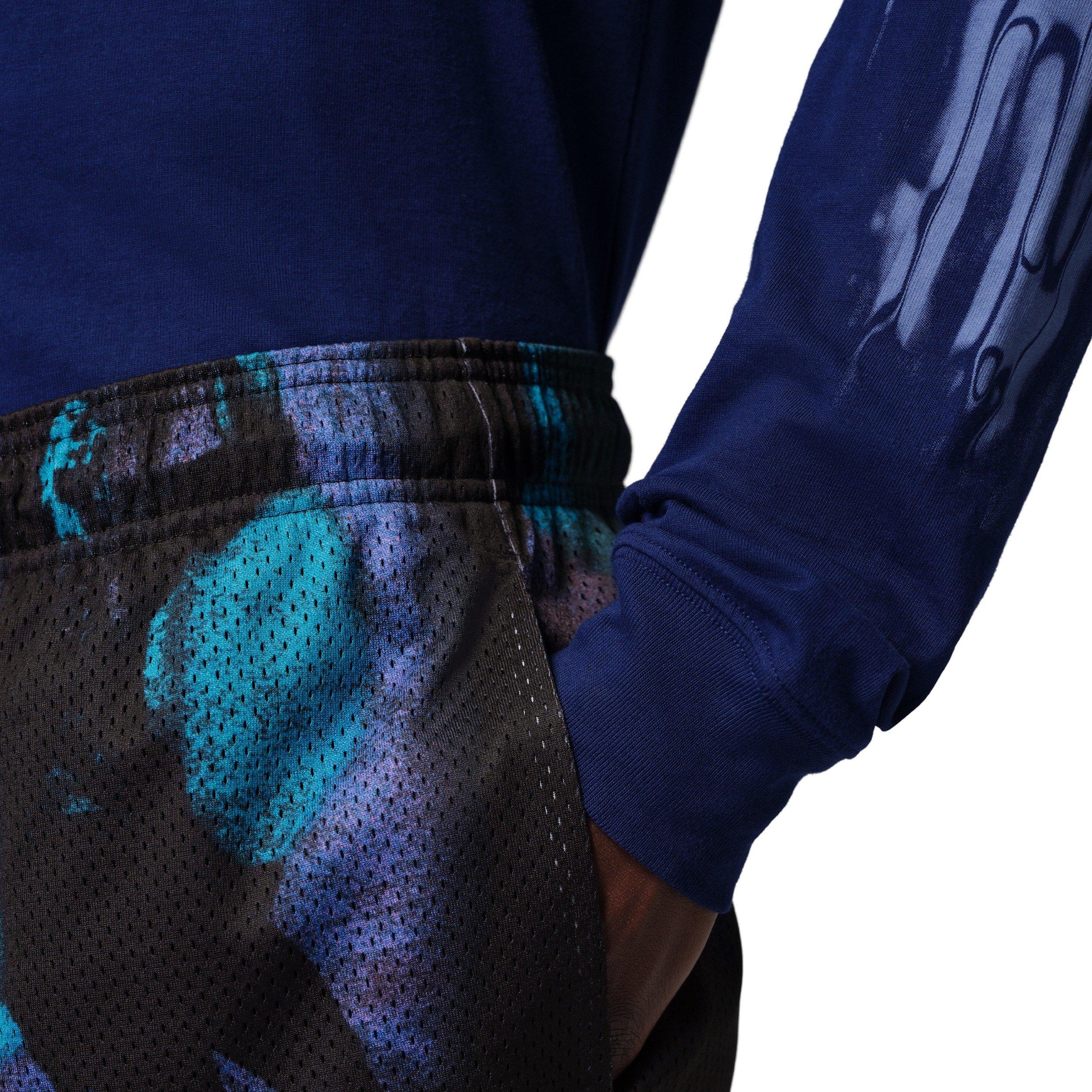 Jordan Men's Brooklyn Dream Dunk Shorts - Black/Blue - BLACK/BLUE Thumbnail View 3