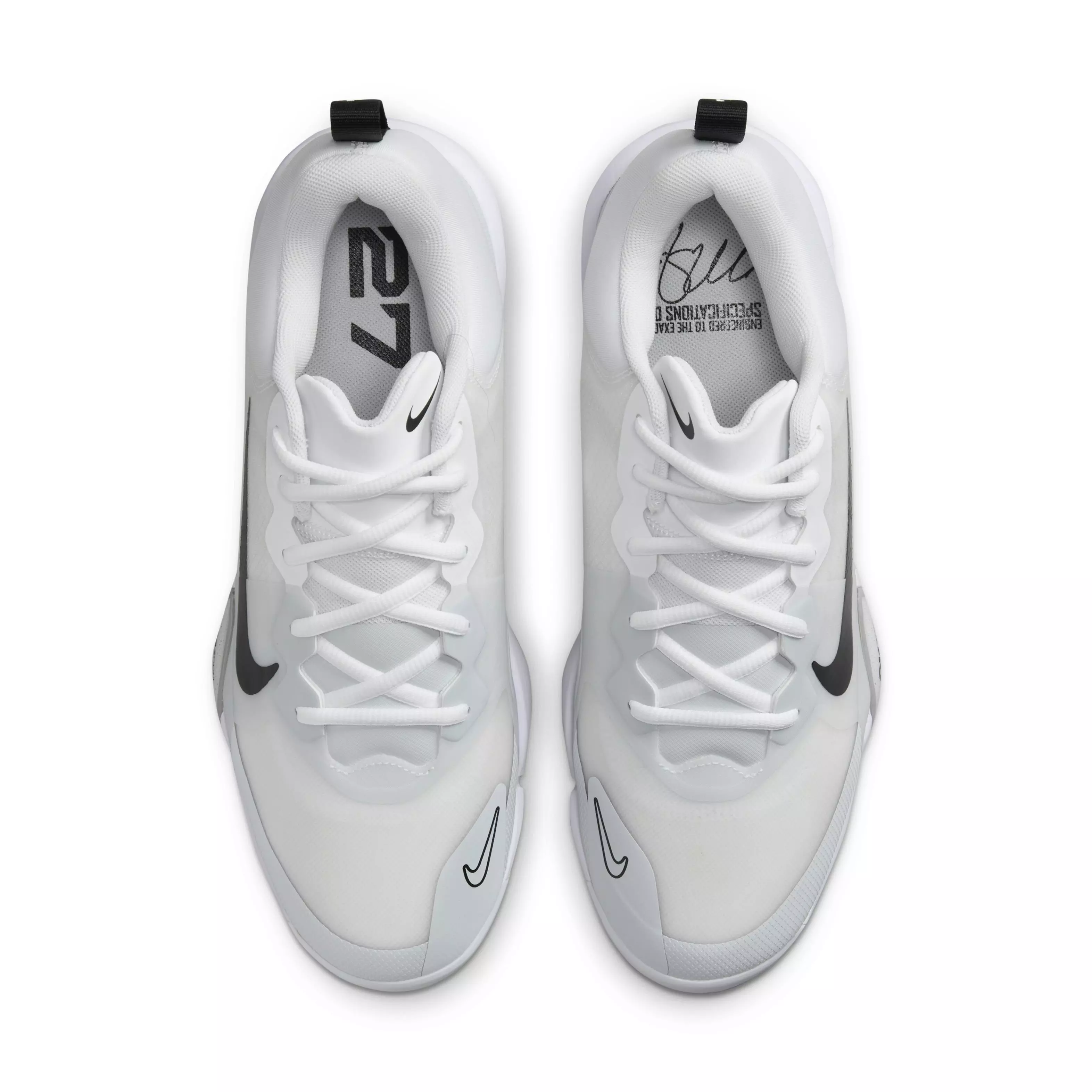 Nike Force Zoom Trout 9 Pro "White/Black/Pure Platinum/Bright Crimson" Men's Baseball Cleat - WHITE/BLACK/PLATINUM/CRIMSON