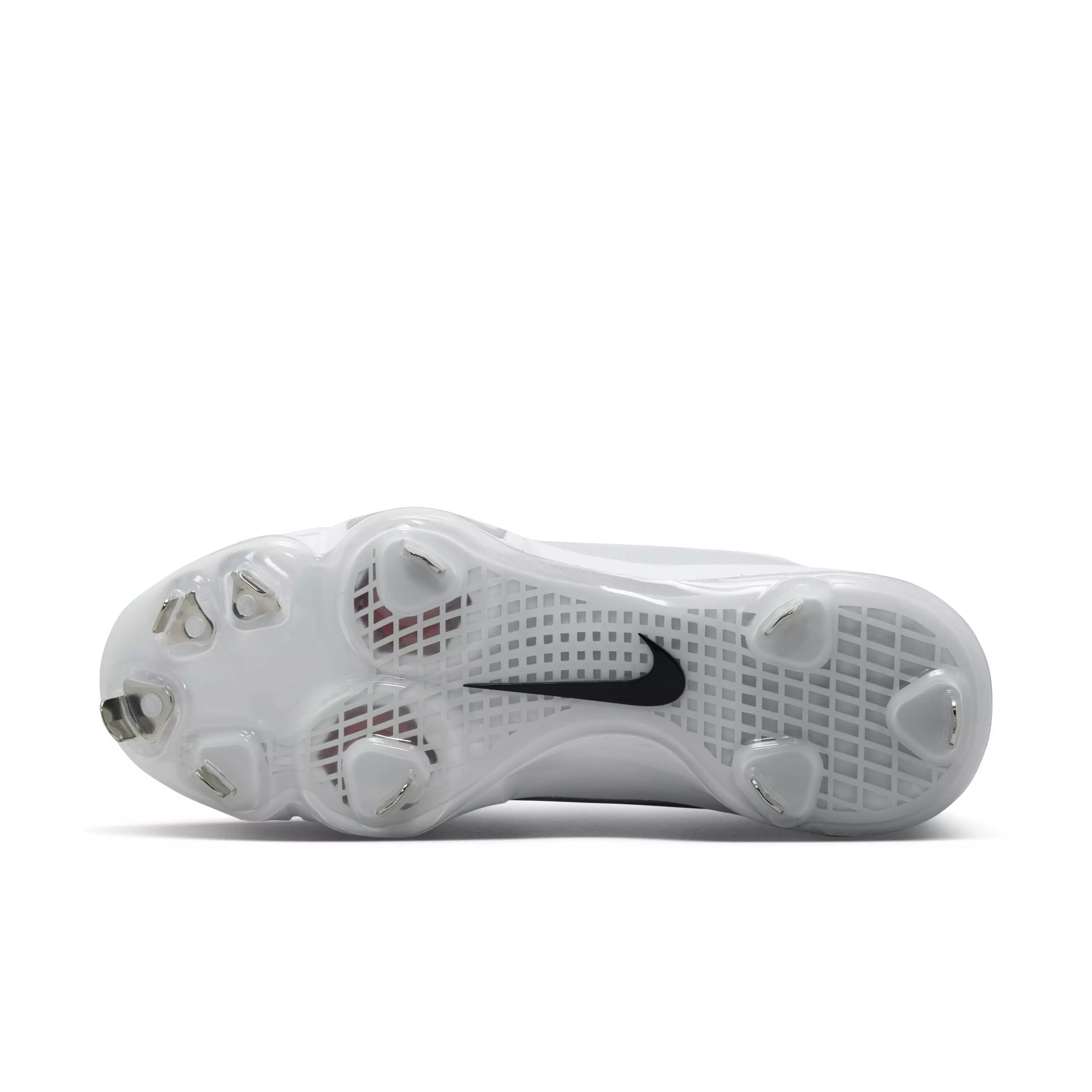 Nike Force Zoom Trout 9 Pro "White/Black/Pure Platinum/Bright Crimson" Men's Baseball Cleat - WHITE/BLACK/PLATINUM/CRIMSON