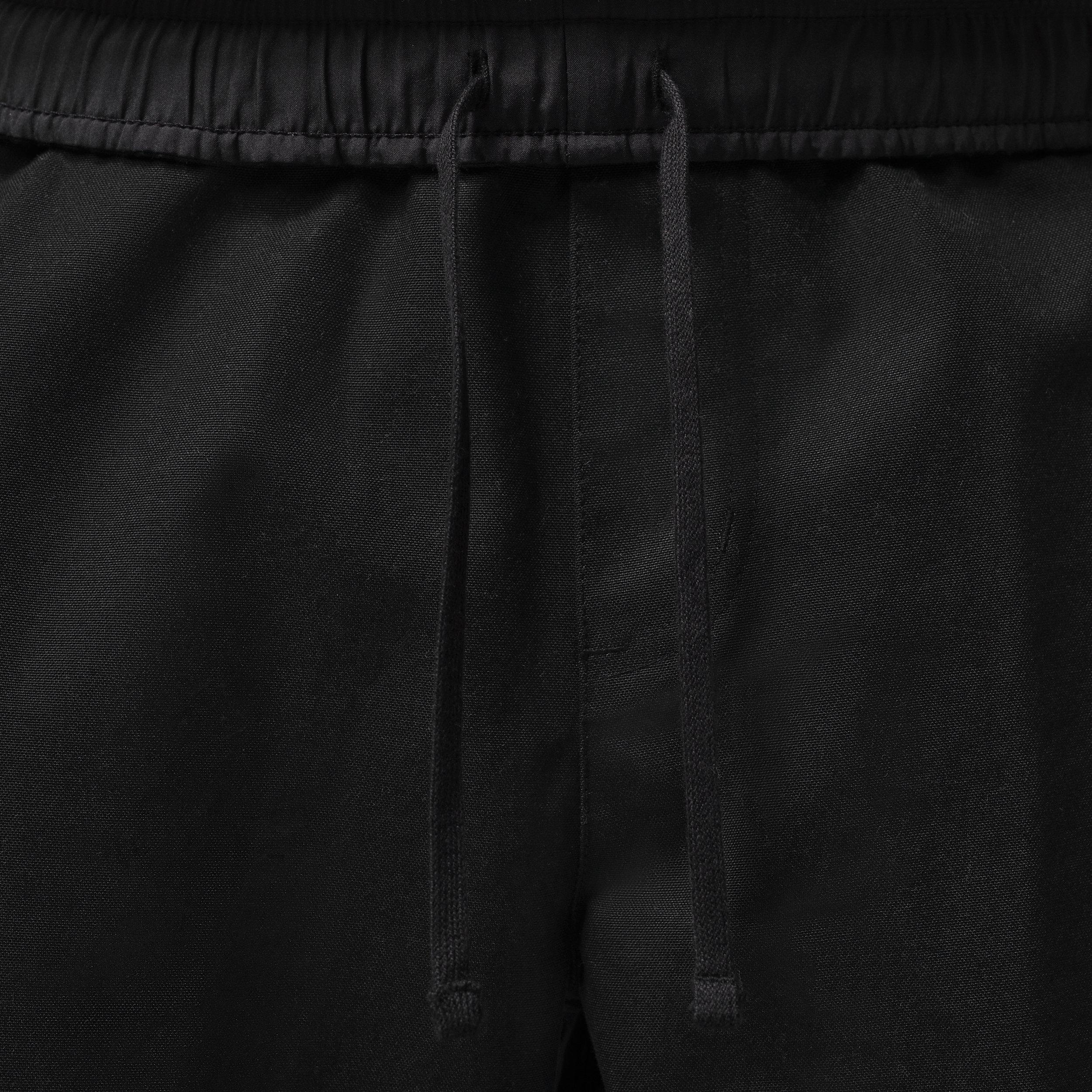 Jordan Men's Brooklyn Woven Canvas Pants - BLACK Thumbnail View 4