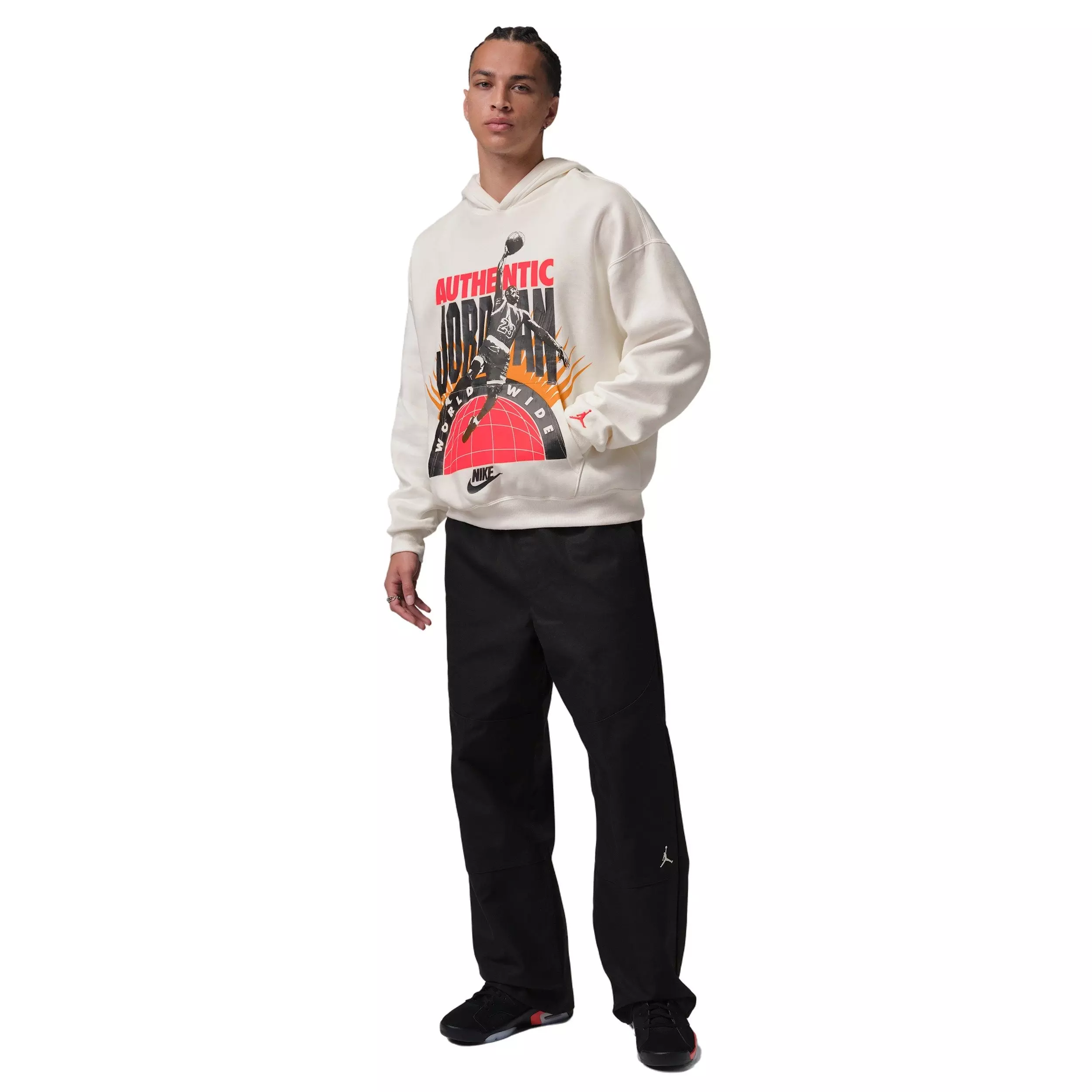 Jordan Men's Brooklyn Woven Canvas Pants - BLACK