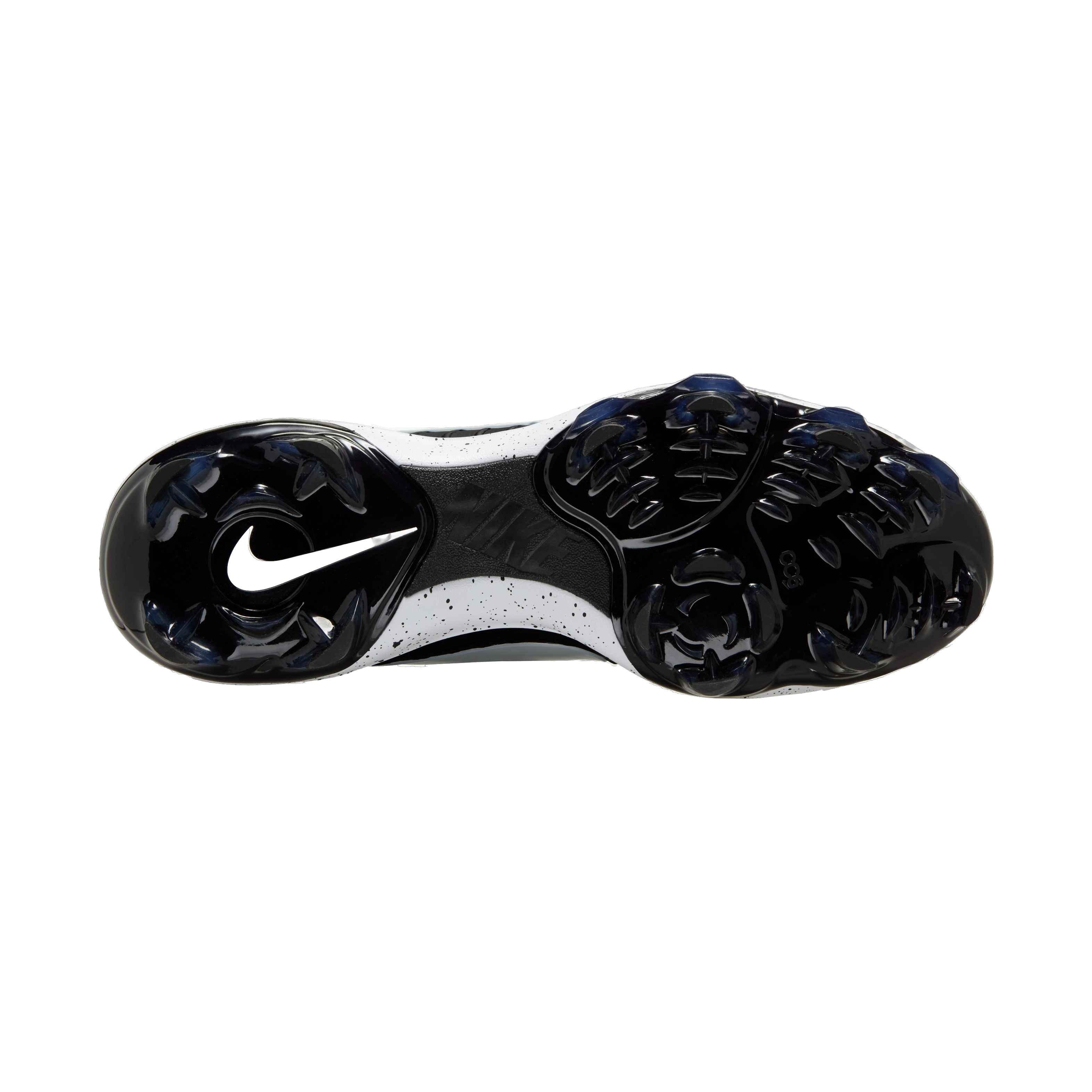 Nike Alpha Huarache NXT MCS "Black/White/Dk Smoke Grey" Men's Baseball Cleat - BLACK/WHITE/DK SMOKE GREY Thumbnail View 4