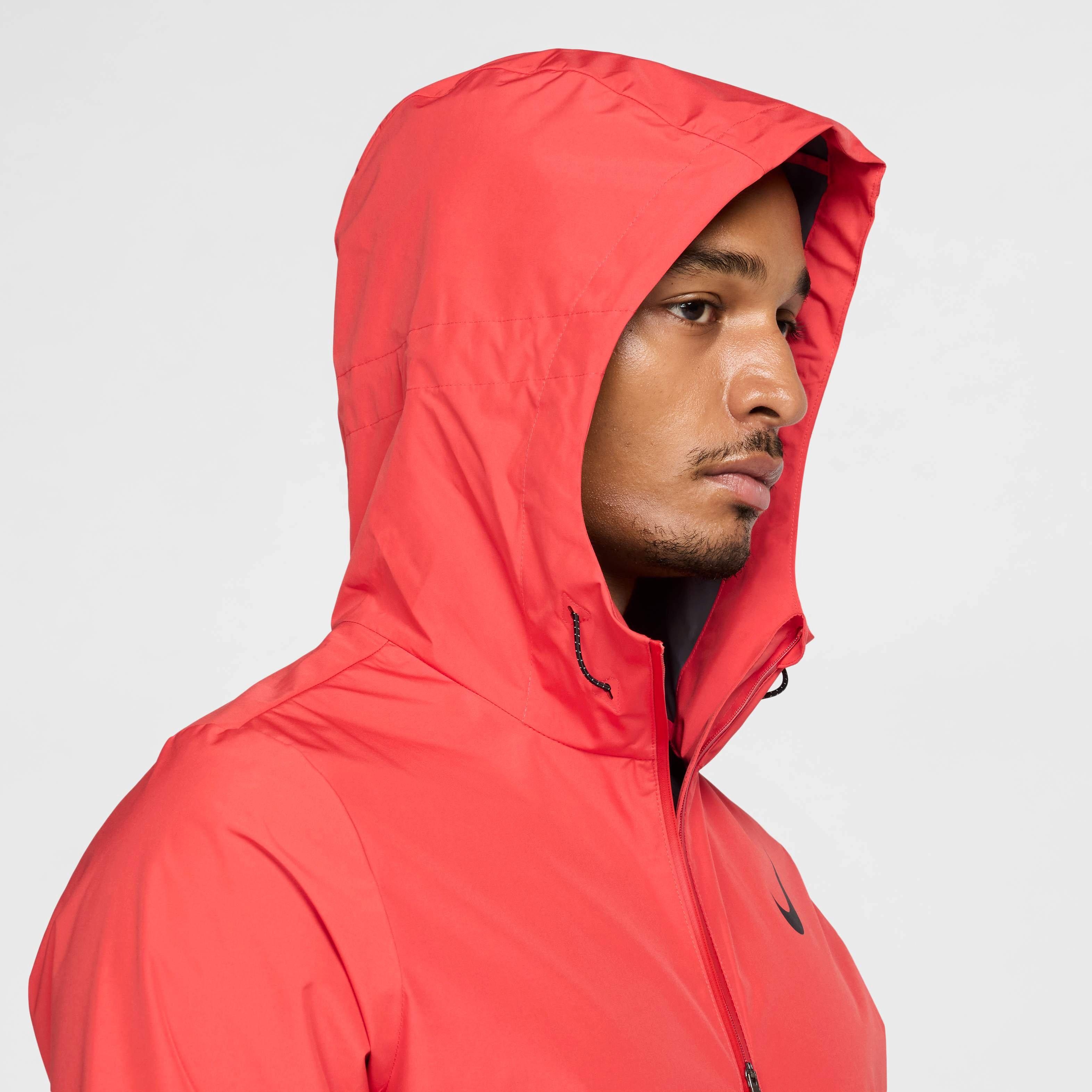 Nike Men's AeroSwift Storm-FIT Aerogami Running Jacket -Red - RED Thumbnail View 6