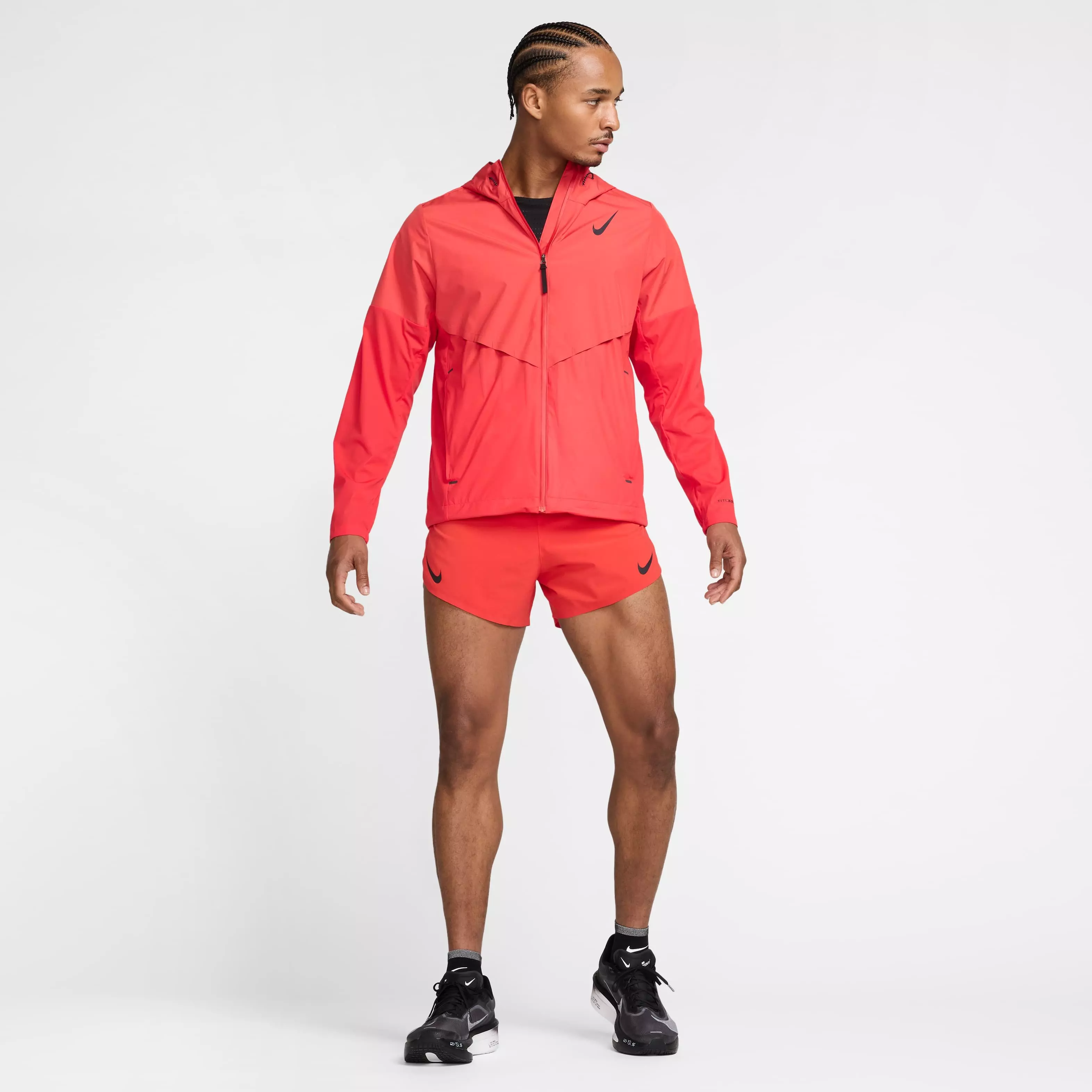 Nike Men's AeroSwift Storm-FIT Aerogami Running Jacket -Red - RED