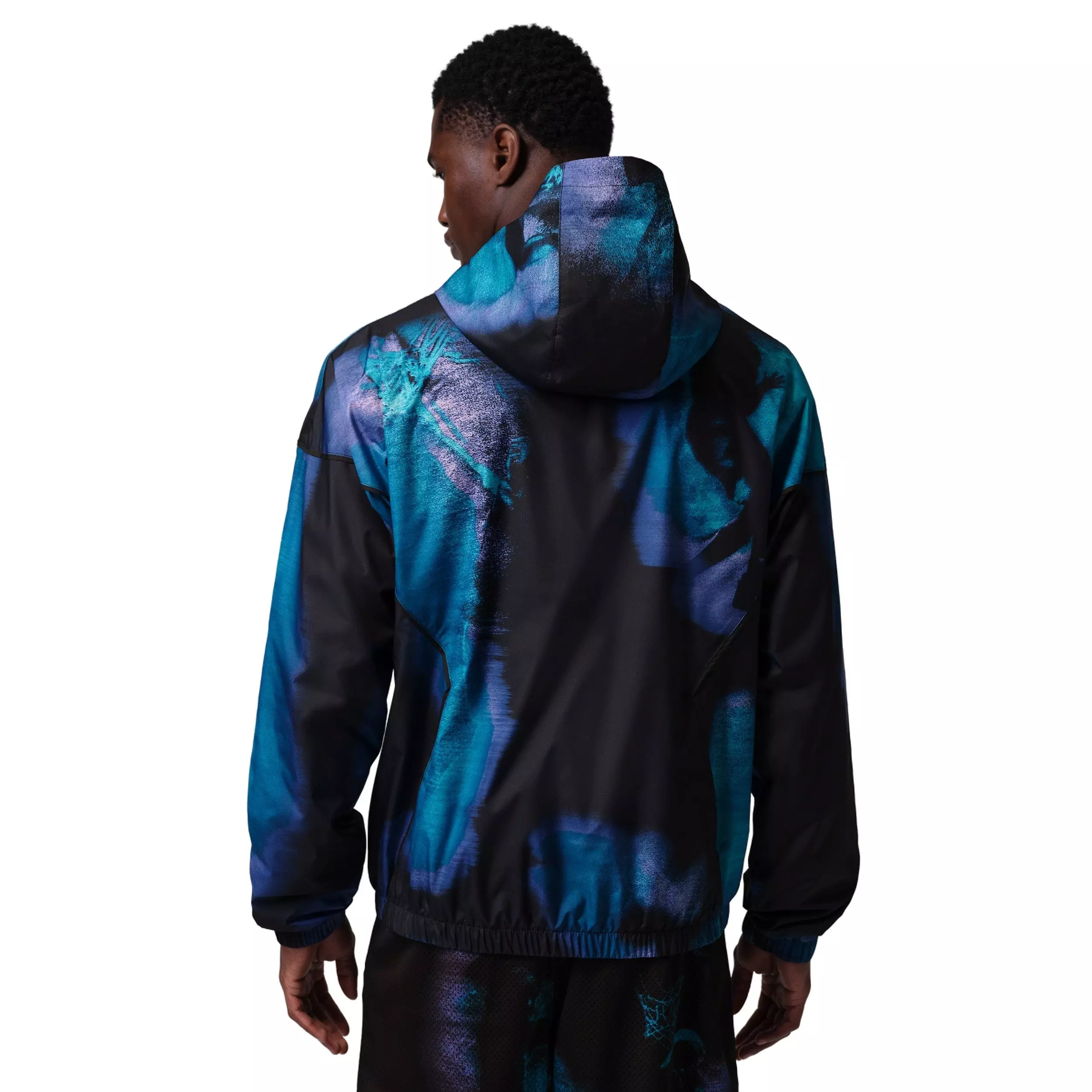 Jordan Men's Brooklyn Dream Dunk Draft Jacket - Black/Blue - BLACK/BLUE