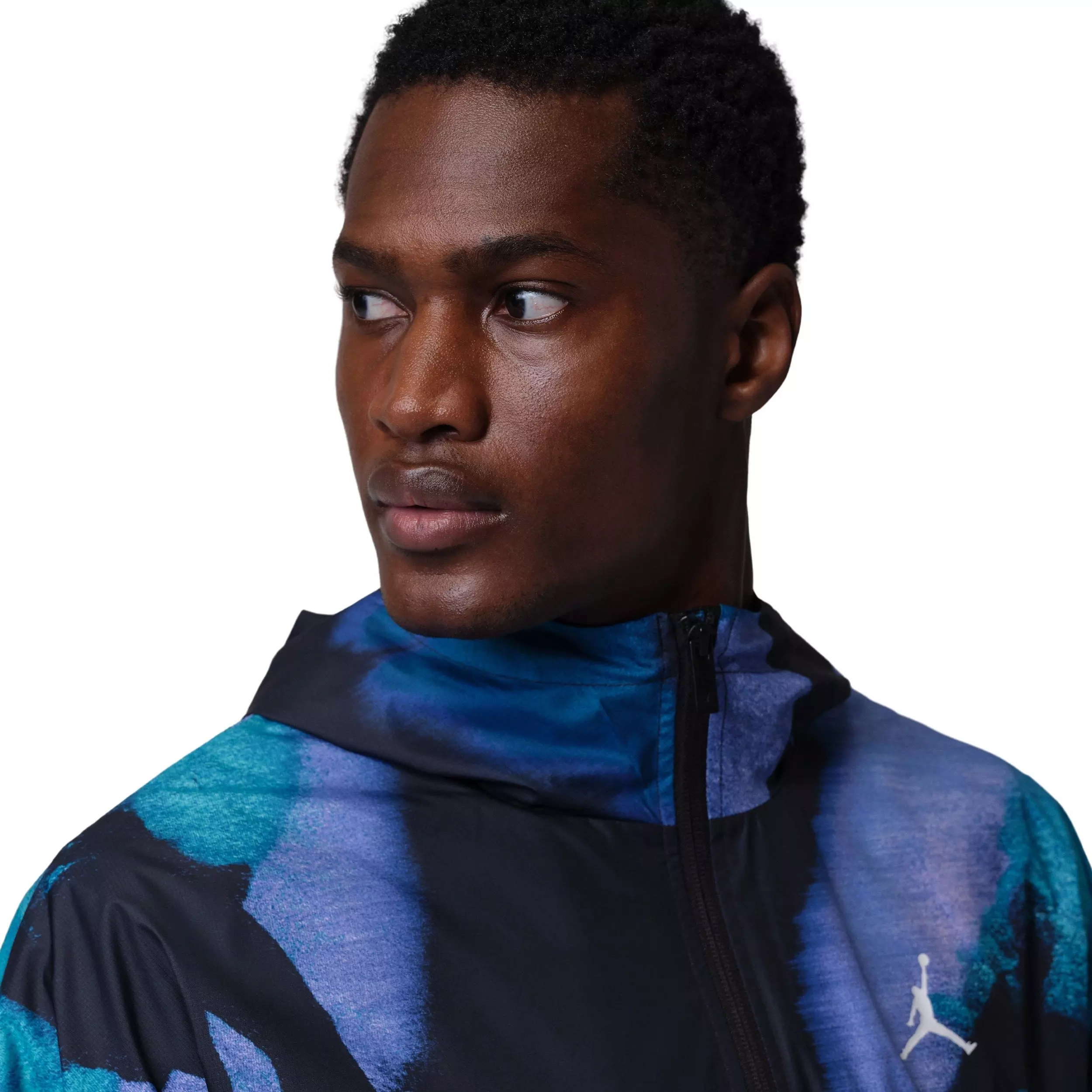 Jordan Men's Brooklyn Dream Dunk Draft Jacket - Black/Blue - BLACK/BLUE