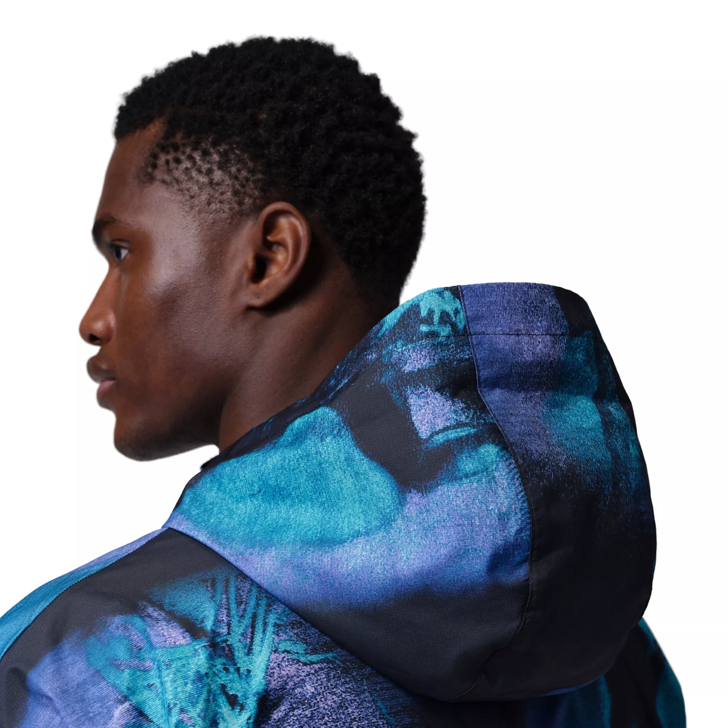 Jordan Men's Brooklyn Dream Dunk Draft Jacket - Black/Blue - BLACK/BLUE