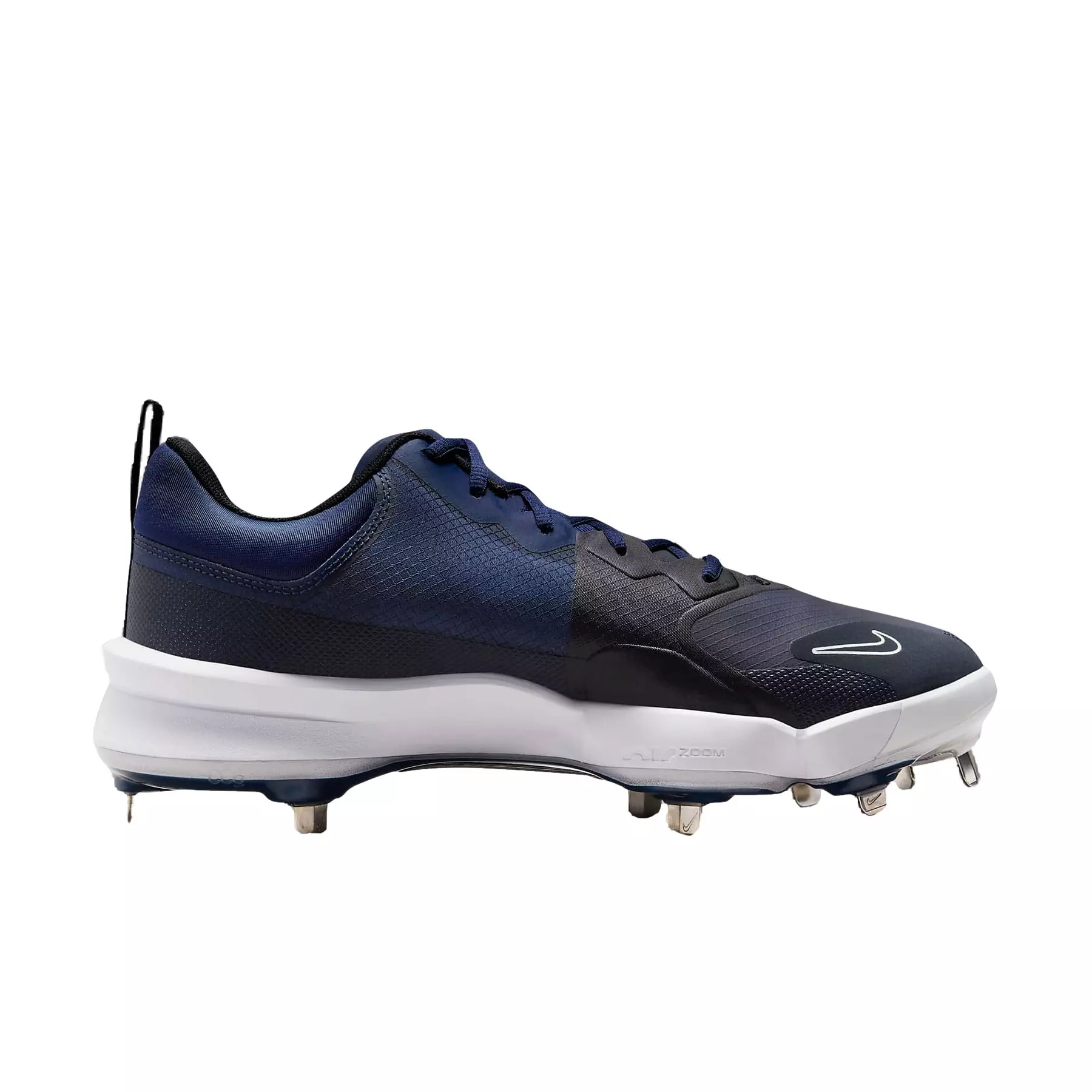 Nike Force Zoom Trout 9 Pro "Midnight Navy/White/Dark Obsidian/Black" Men's Baseball Cleat - NAVY/WHITE/DK OBSIDIAN/BLACK