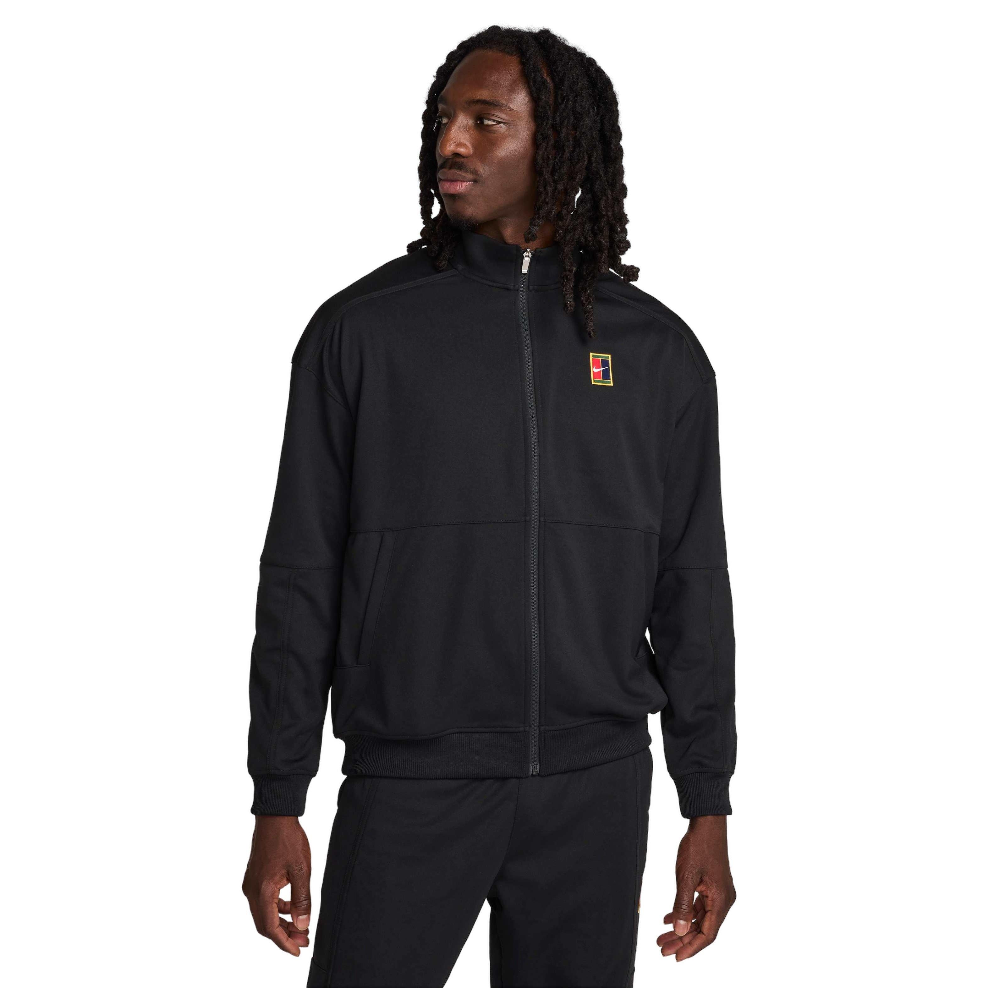 NikeCourt Men's Heritage Suit Tennis Jacket - BLACK Thumbnail View 1