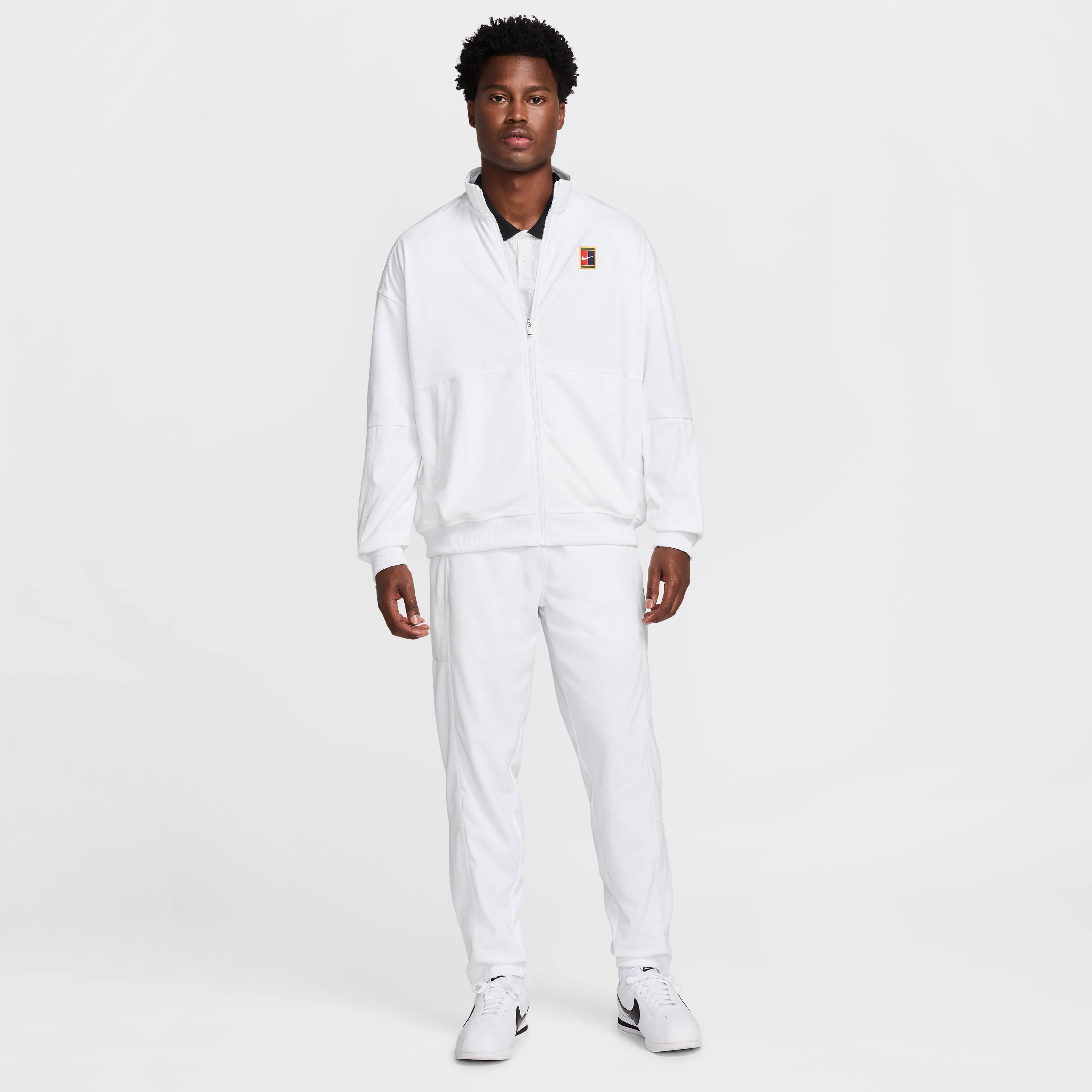 NikeCourt Men's Heritage Suit Tennis Jacket - WHITE Thumbnail View 6
