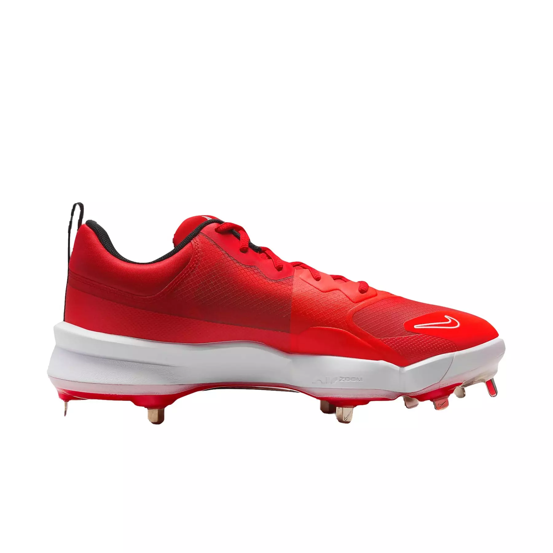 Nike Force Zoom Trout 9 Pro "University Red/White/Light Crimson/Black" Men's Baseball Cleat - RED/WHITE/LT CRIMSON/BLACK