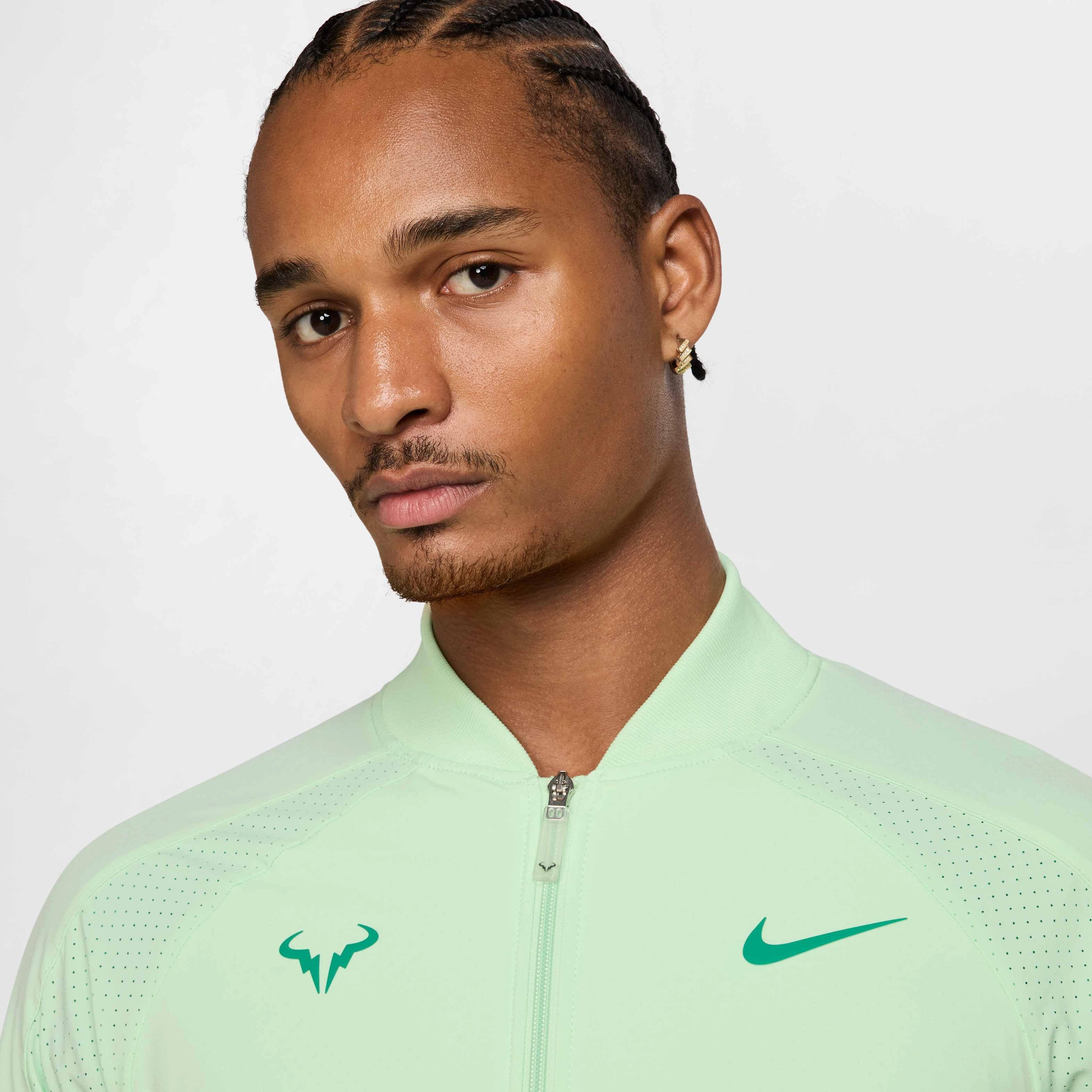 Nike Men's Dri-FIT Rafa Tennis Jacket - GREEN Thumbnail View 3