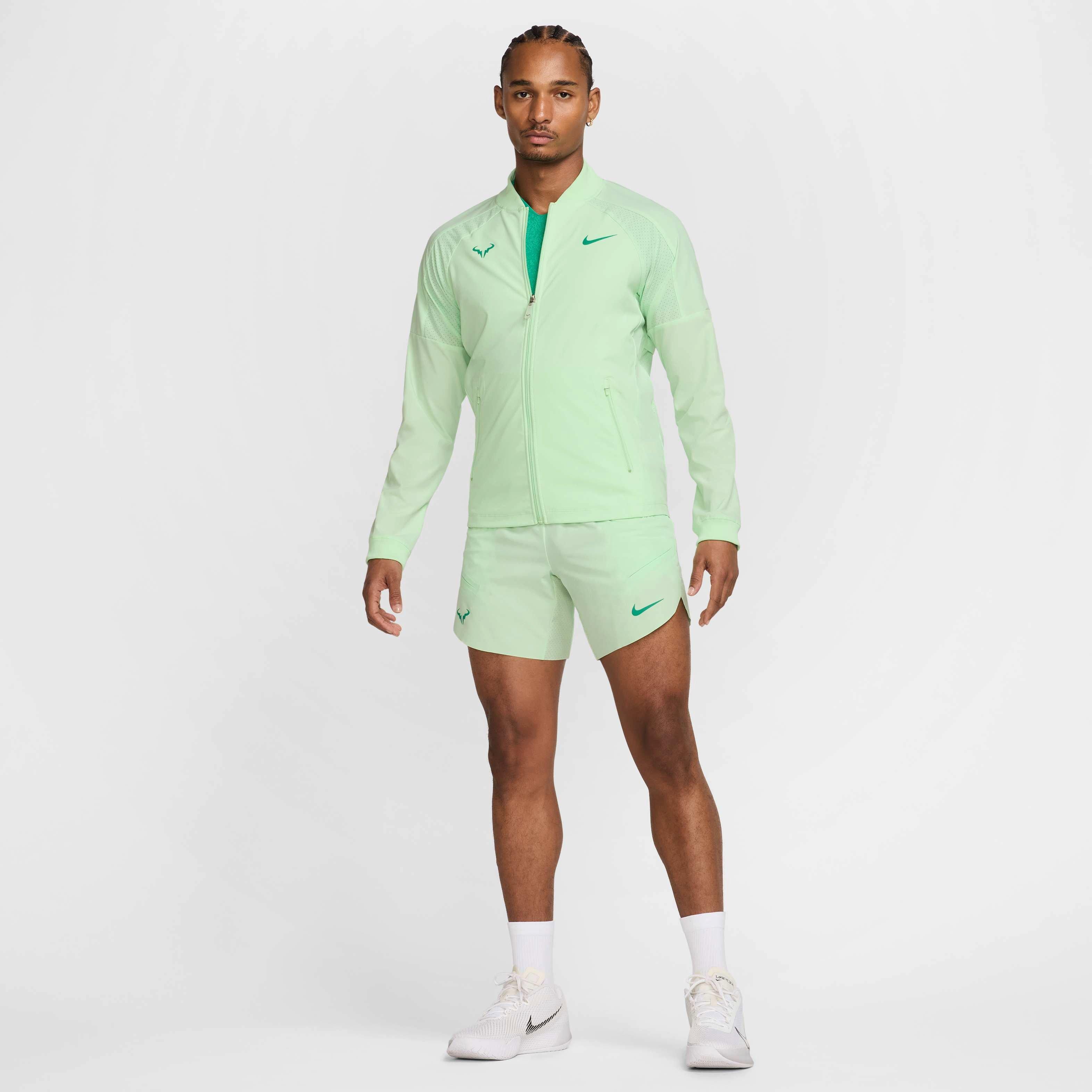 Nike Men's Dri-FIT Rafa Tennis Jacket - GREEN Thumbnail View 6