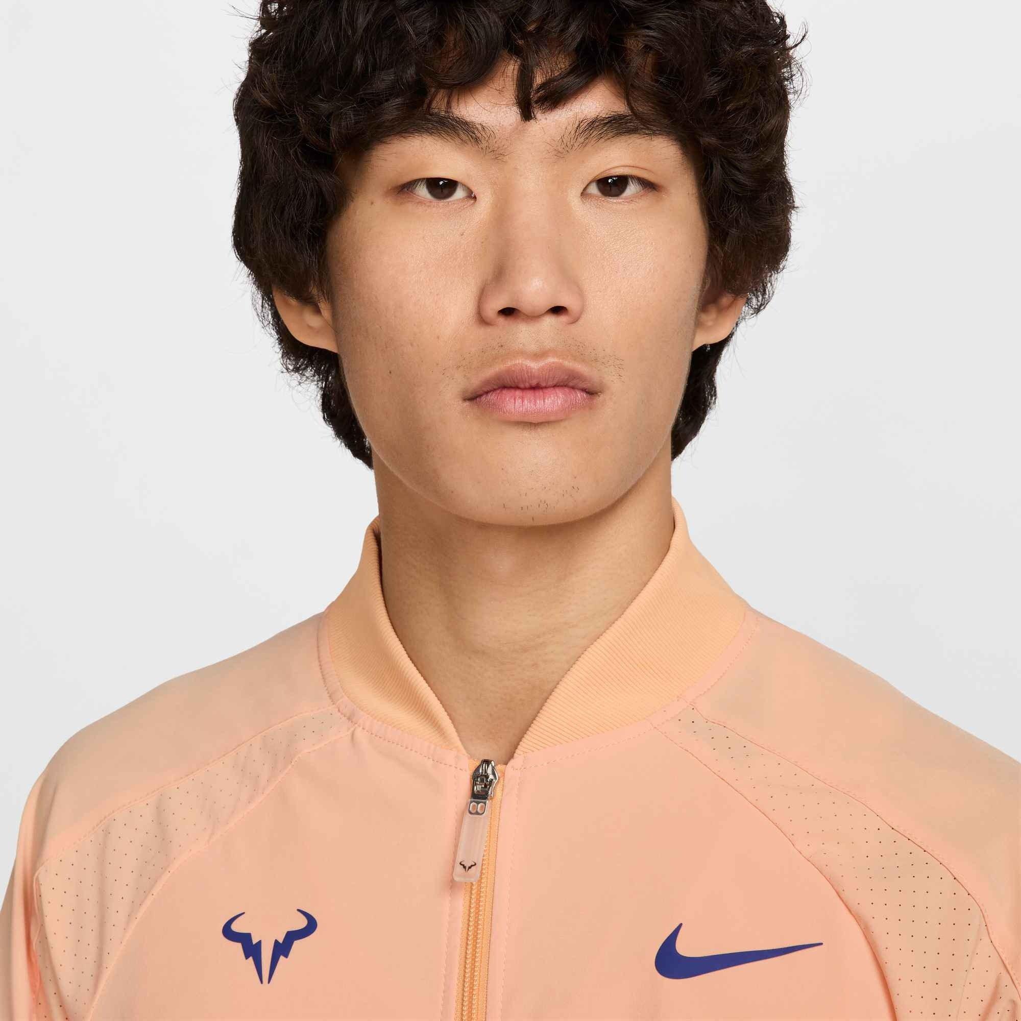 Nike Men's Dri-FIT Rafa Tennis Jacket - ORANGE Thumbnail View 3