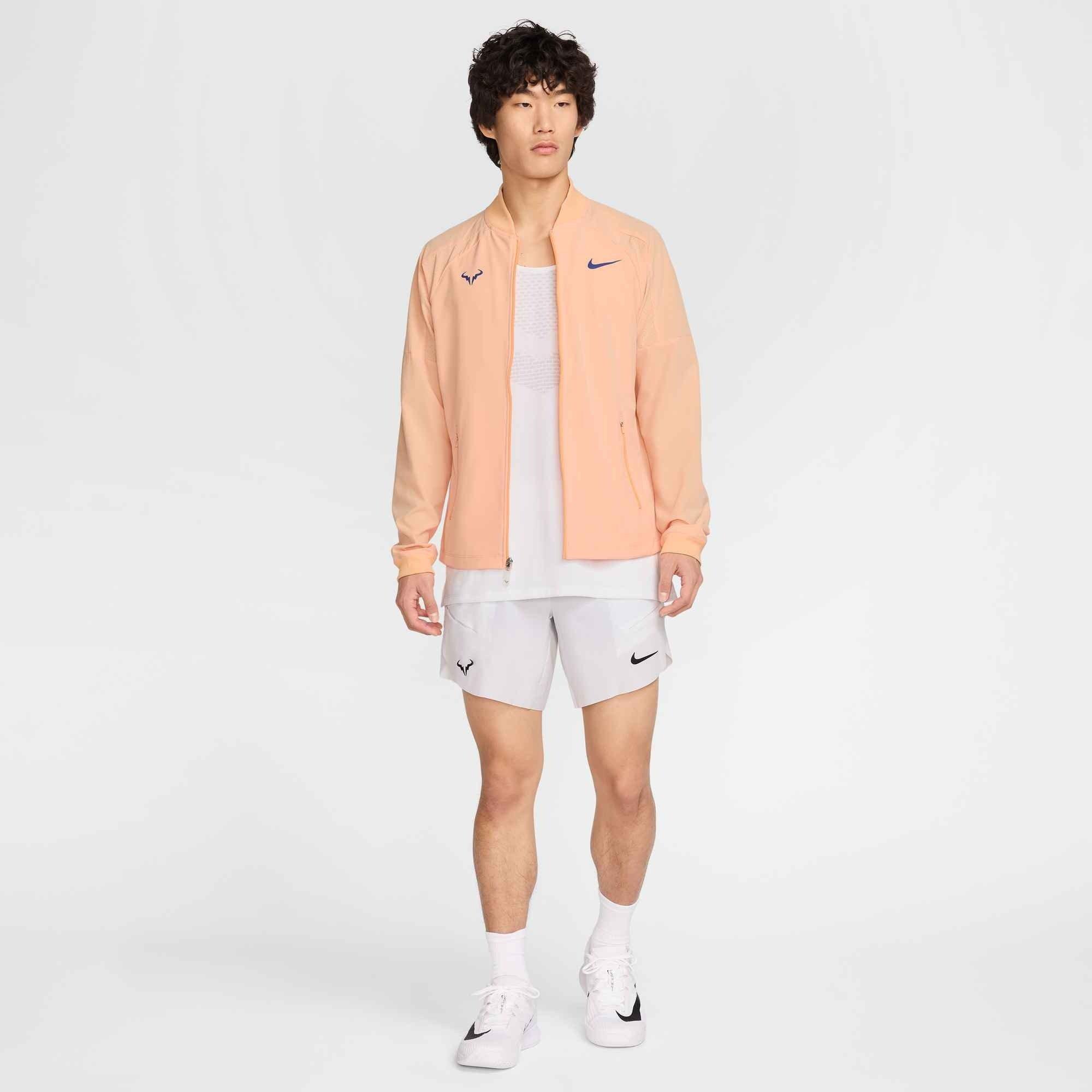 Nike Men's Dri-FIT Rafa Tennis Jacket - ORANGE Thumbnail View 7