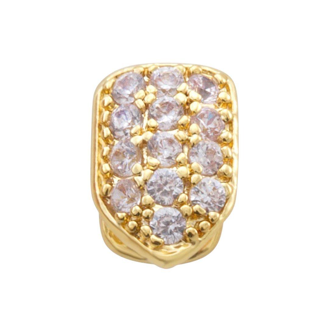 King Ice Iced Single-Tooth Cap Grillz - Gold - GOLD