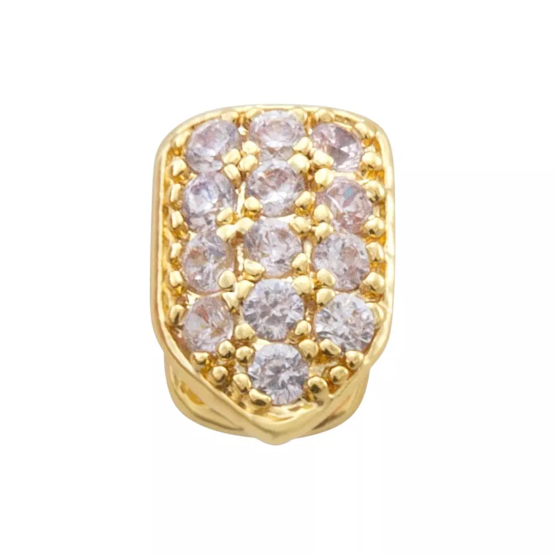 King Ice Iced Single-Tooth Cap Grillz - Gold - GOLD