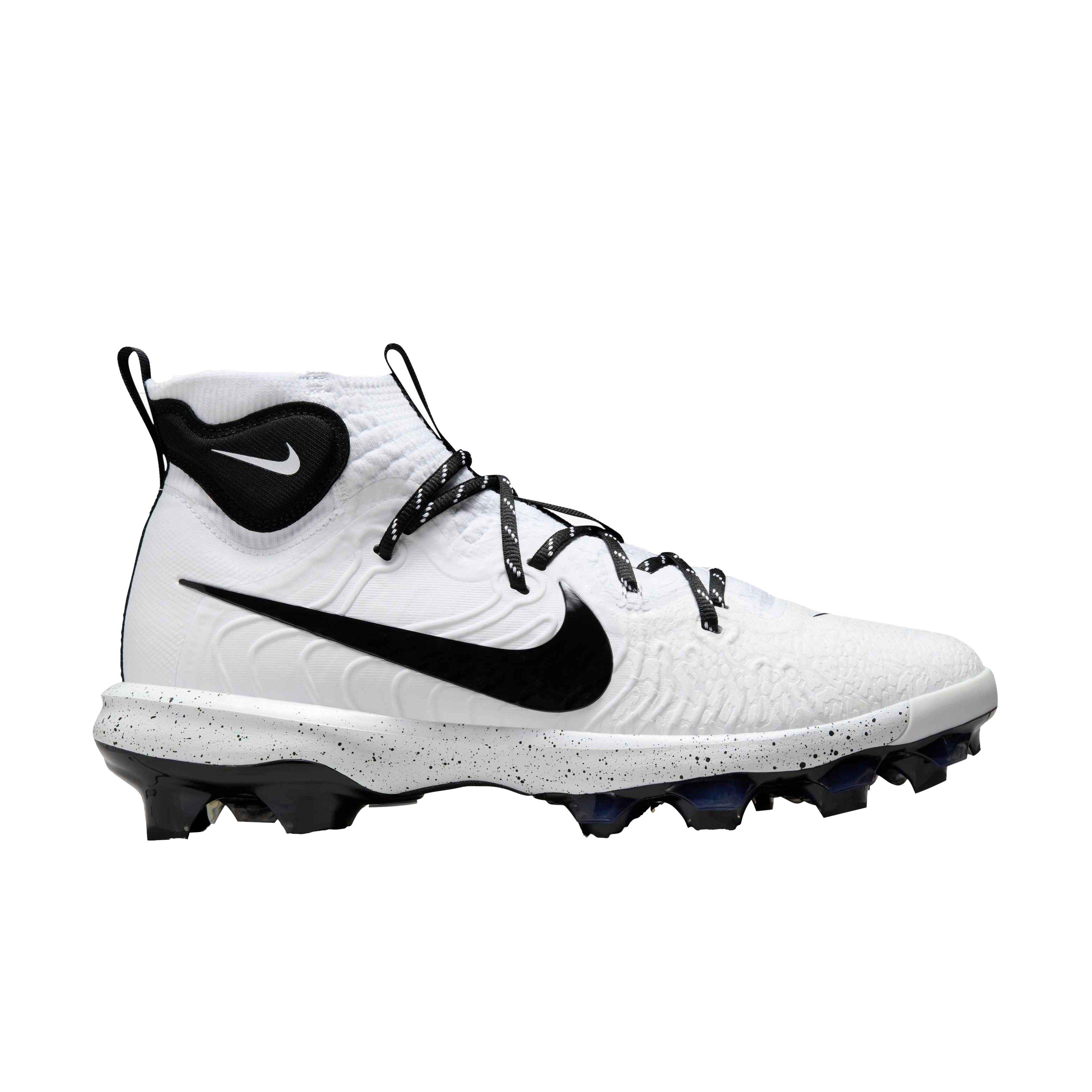 Nike Alpha Huarache NXT MCS "White/Black" Men's Baseball Cleat - WHITE/BLACK Thumbnail View 1