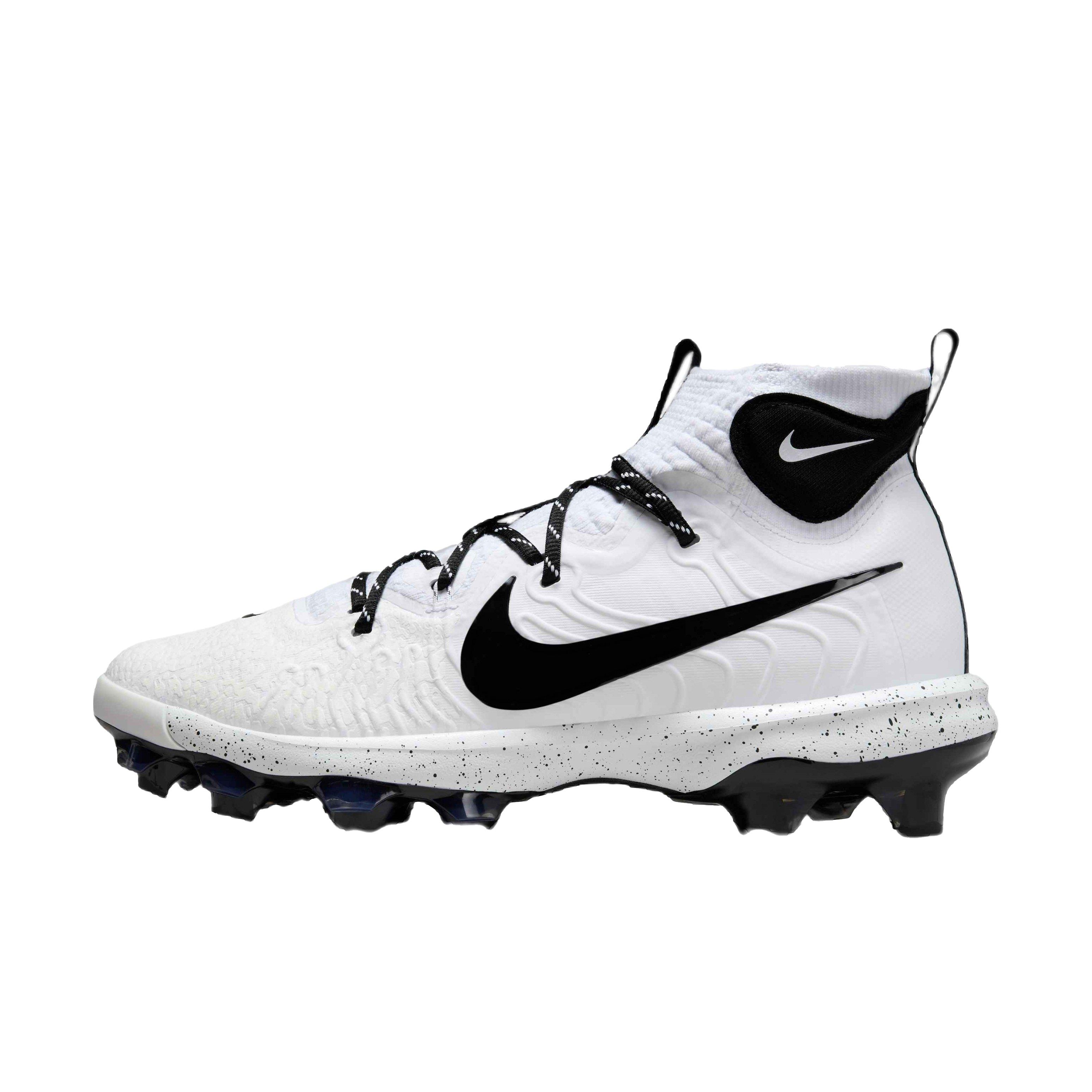 Nike Alpha Huarache NXT MCS "White/Black" Men's Baseball Cleat - WHITE/BLACK Thumbnail View 2