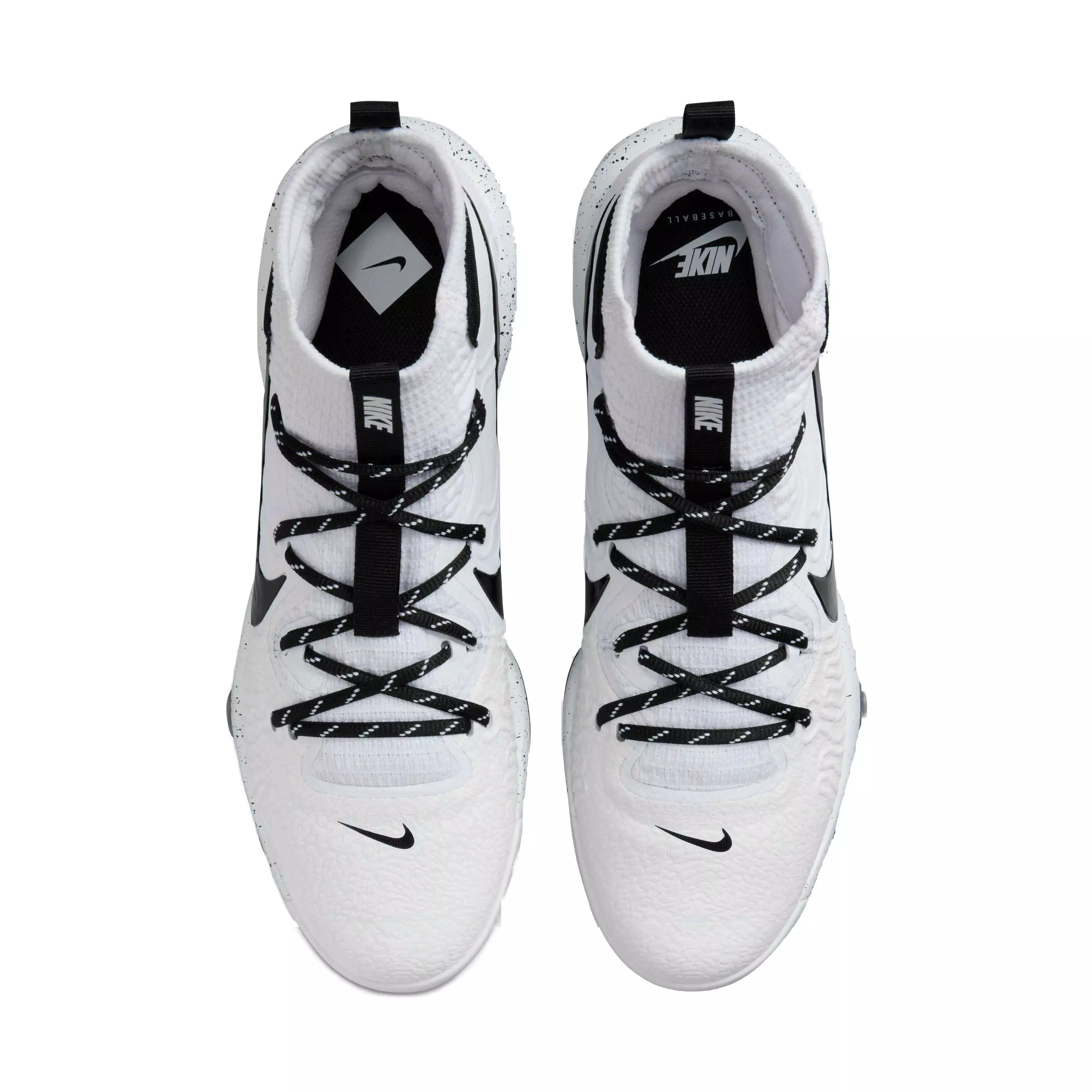 Nike Alpha Huarache NXT MCS "White/Black" Men's Baseball Cleat - WHITE/BLACK