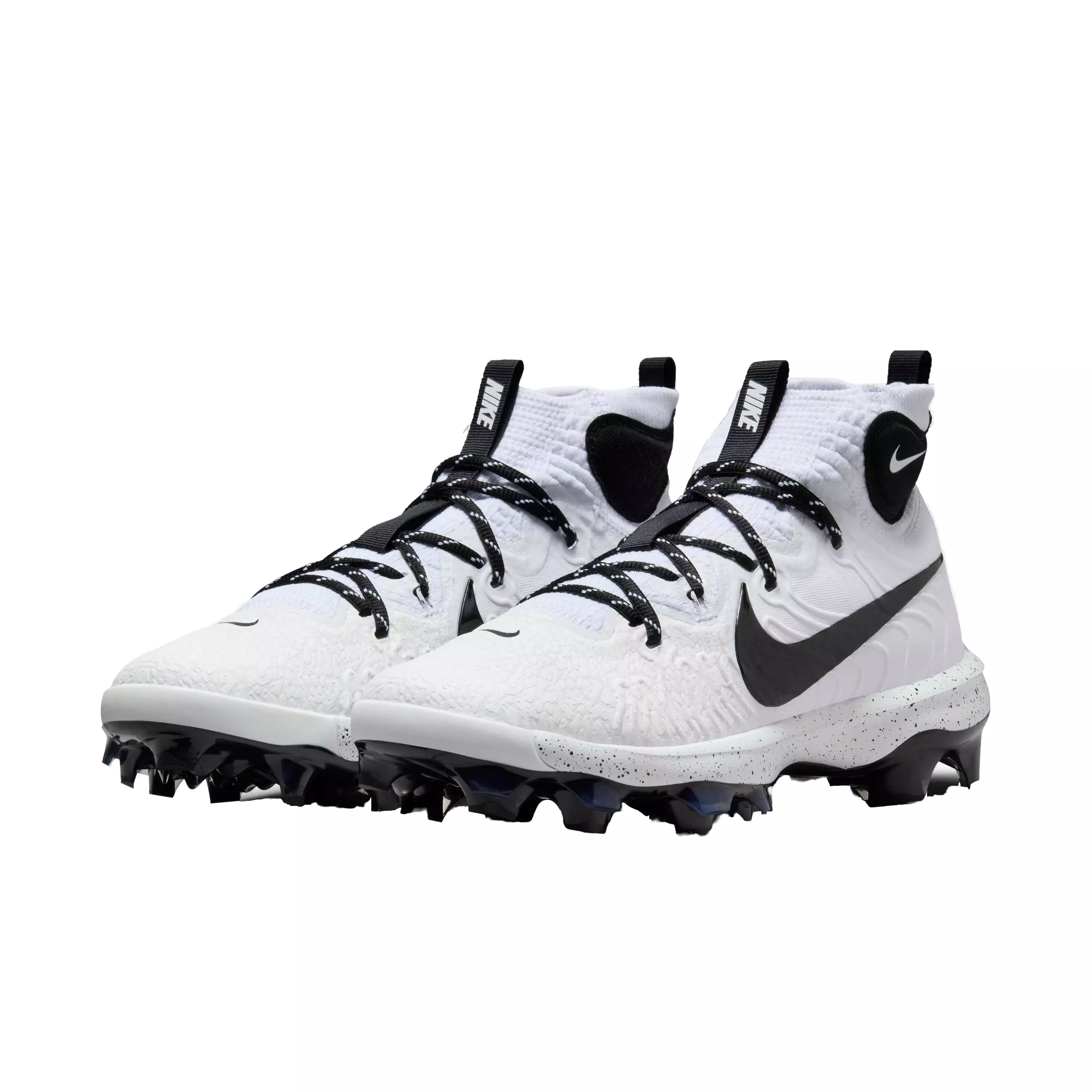 Nike Alpha Huarache NXT MCS "White/Black" Men's Baseball Cleat - WHITE/BLACK