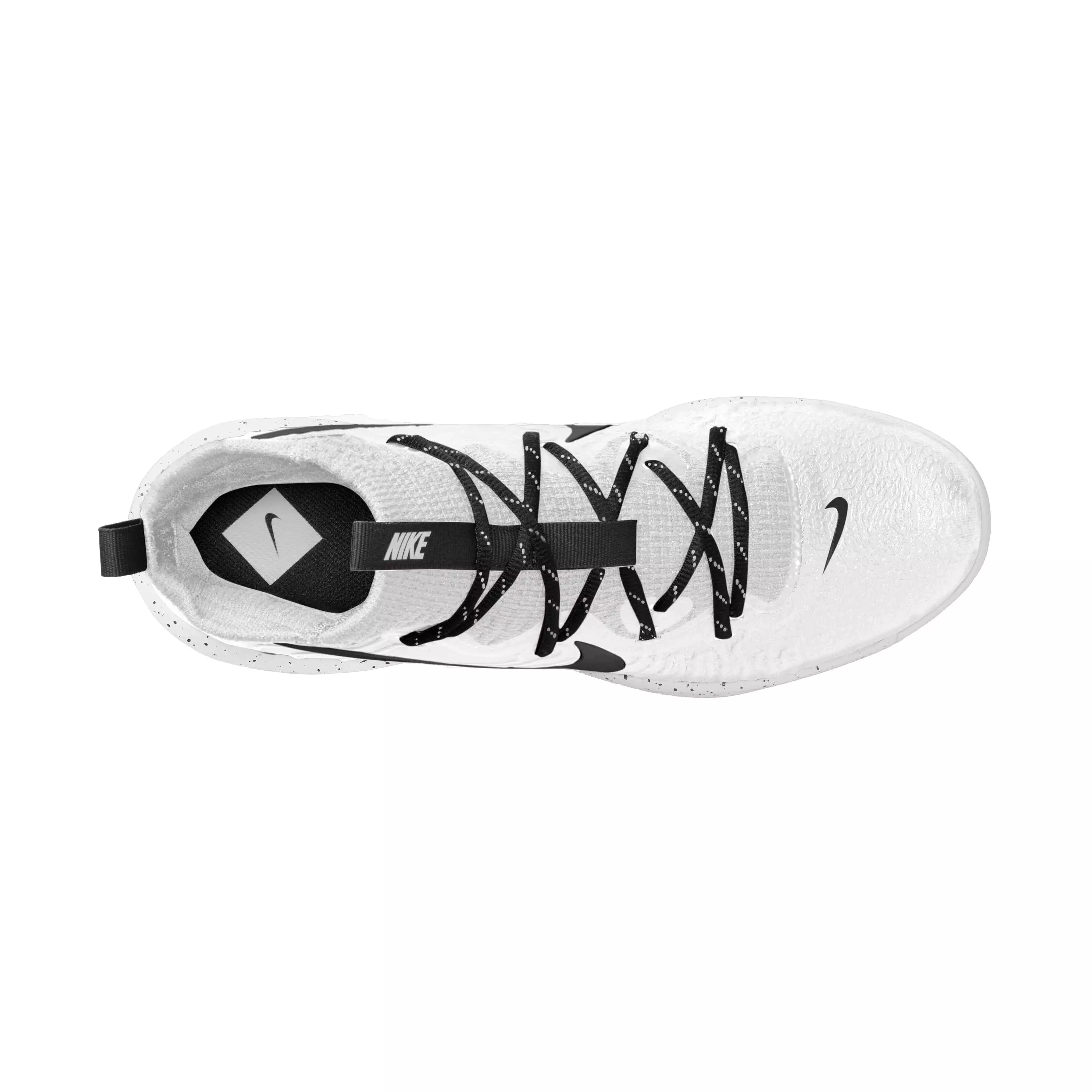 Nike Alpha Huarache NXT MCS "White/Black" Men's Baseball Cleat - WHITE/BLACK