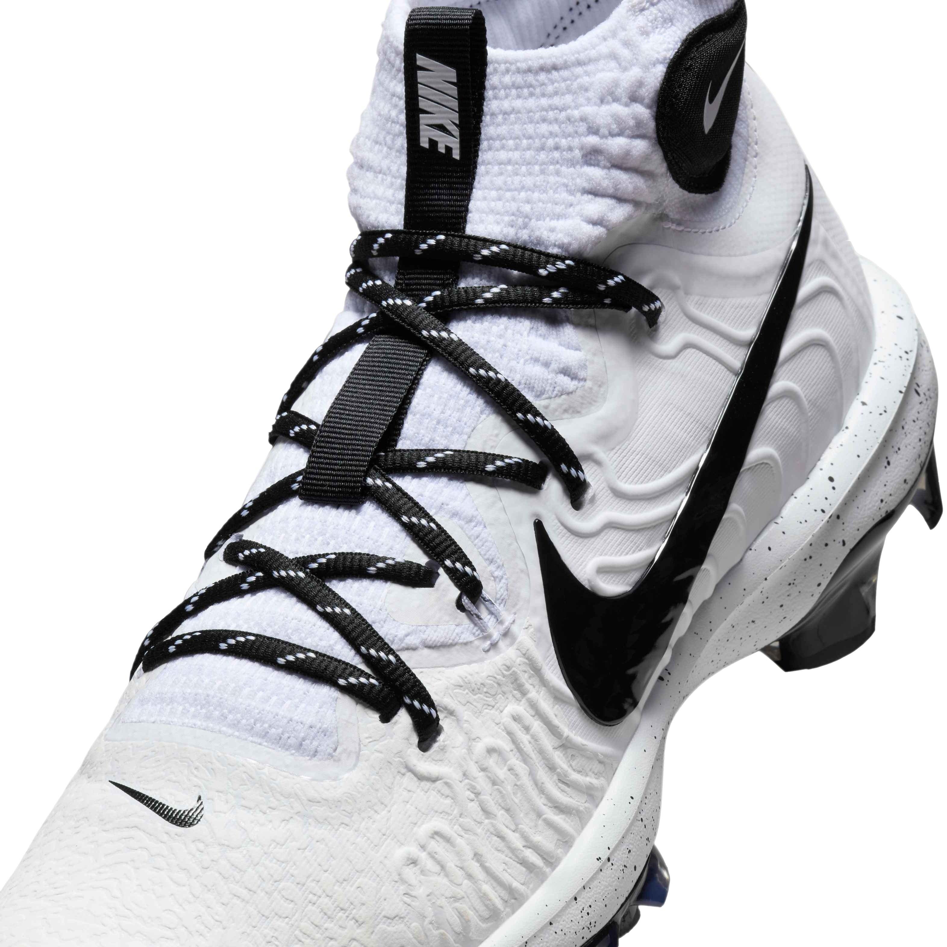 Nike Alpha Huarache NXT MCS "White/Black" Men's Baseball Cleat - WHITE/BLACK Thumbnail View 7