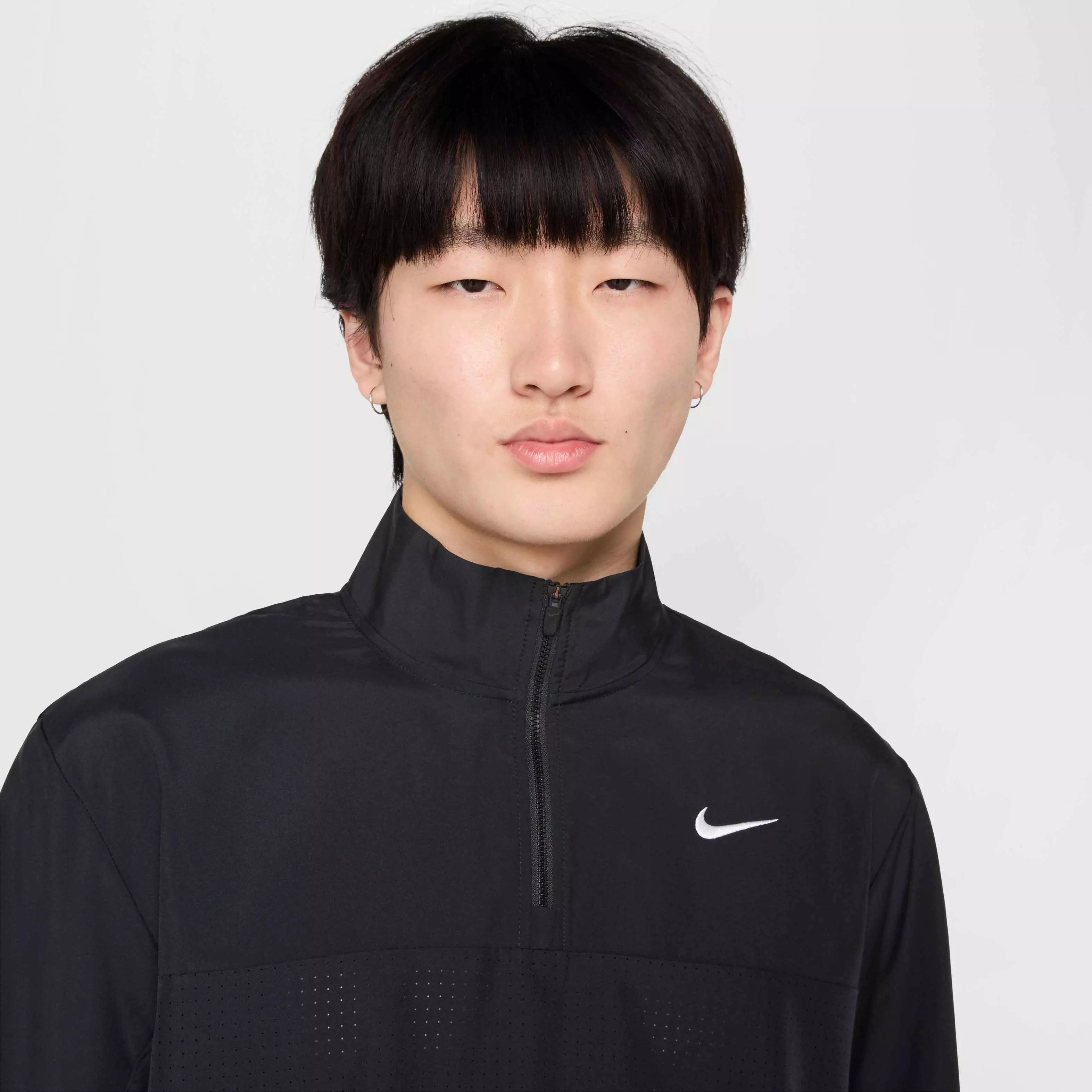 Nike Men's Golf Club Dri-FIT 1/2-Zip Jacket - BLACK