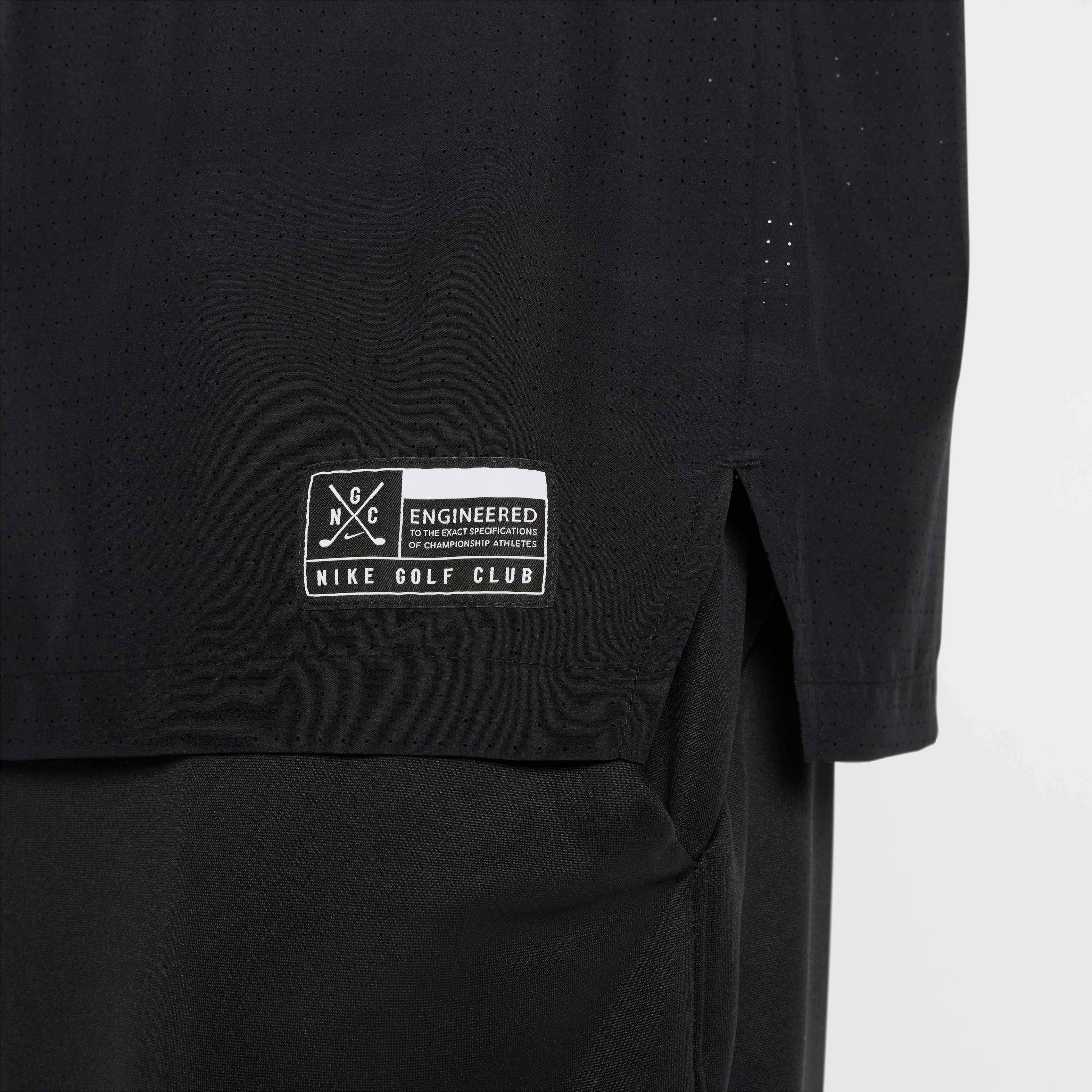 Nike Men's Golf Club Dri-FIT 1/2-Zip Jacket - BLACK Thumbnail View 7