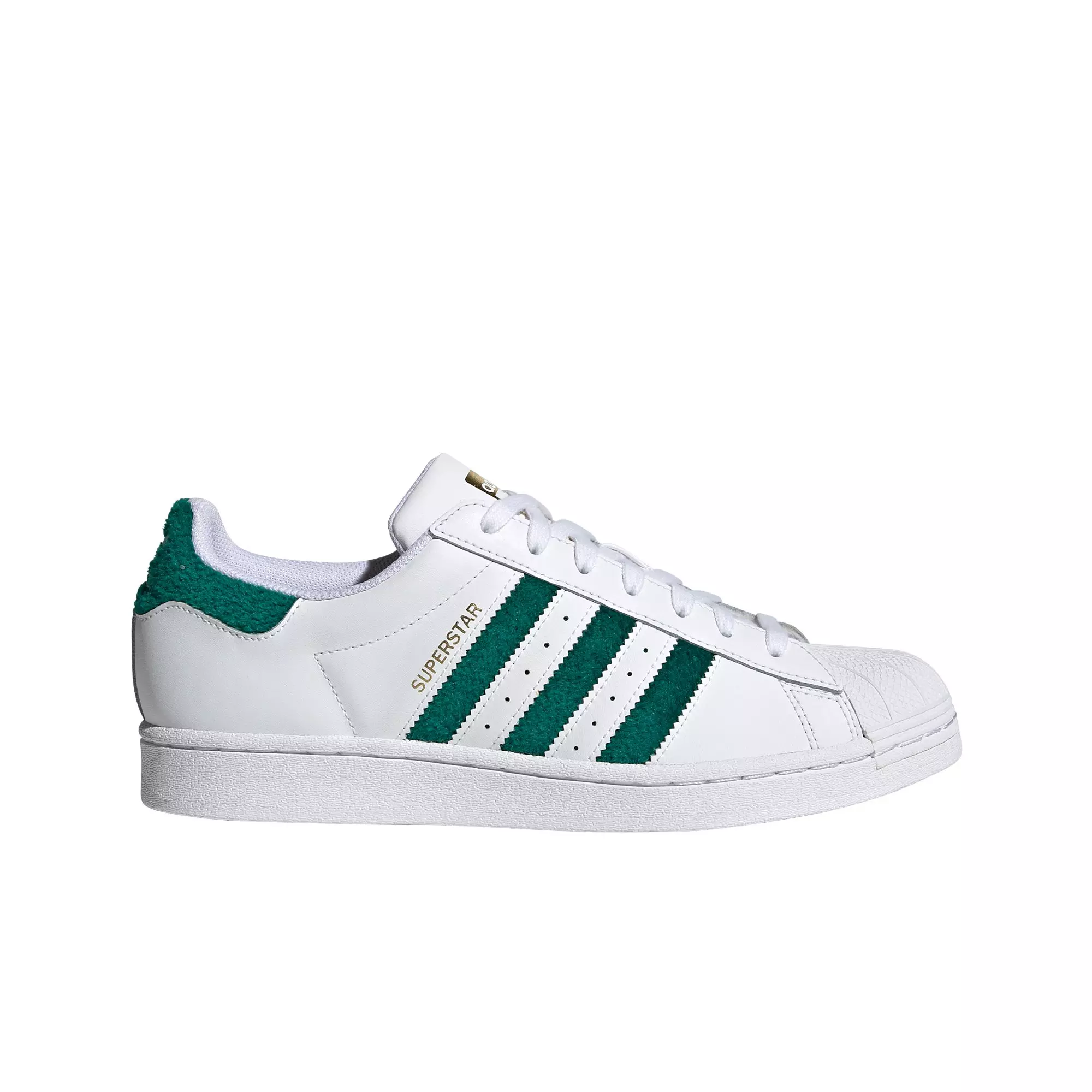 adidas Originals Superstar "White/Green" Men's Shoe - WHITE/GOLD