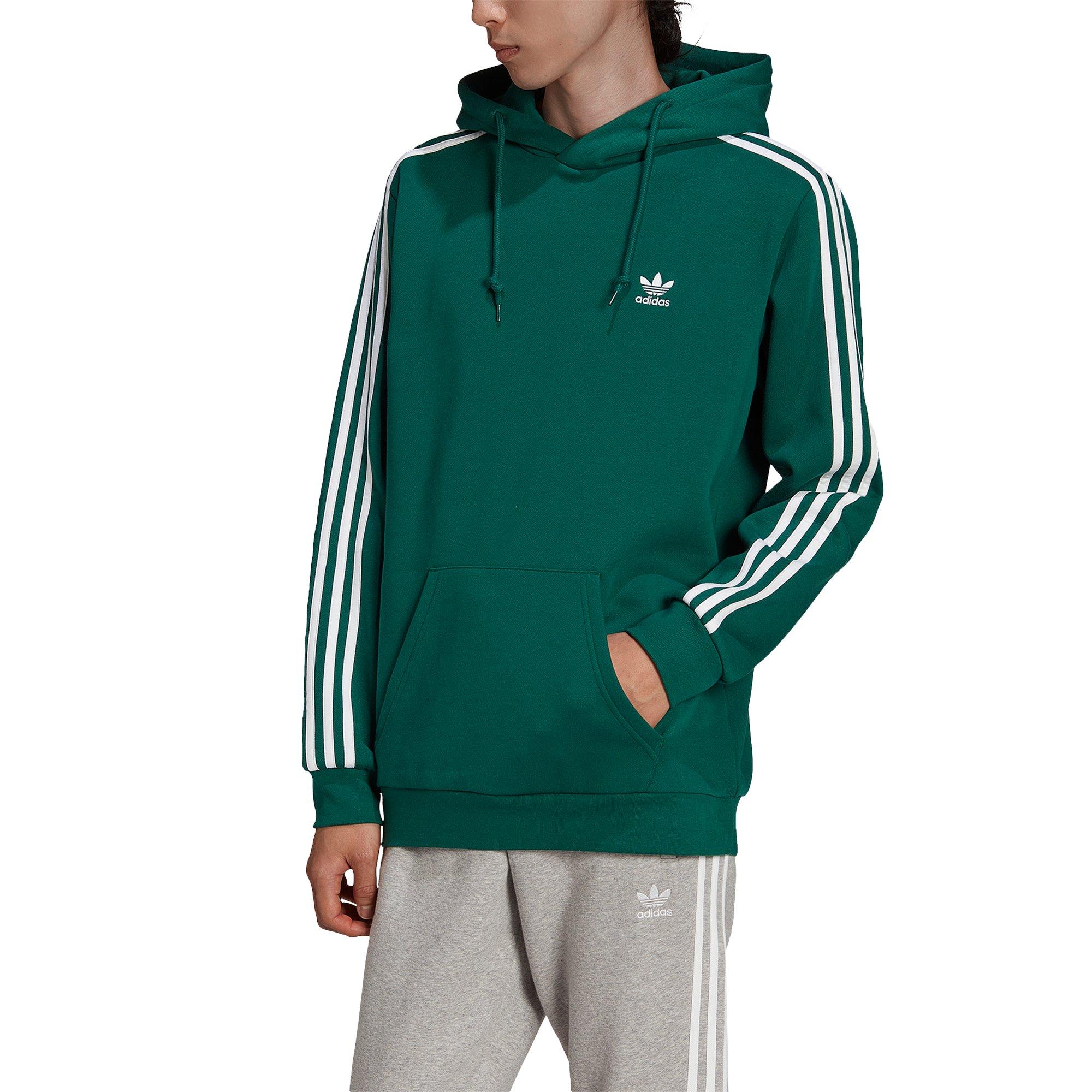 adidas Originals Men\'s Adicolor Classics 3-Stripes Hoodie Green 