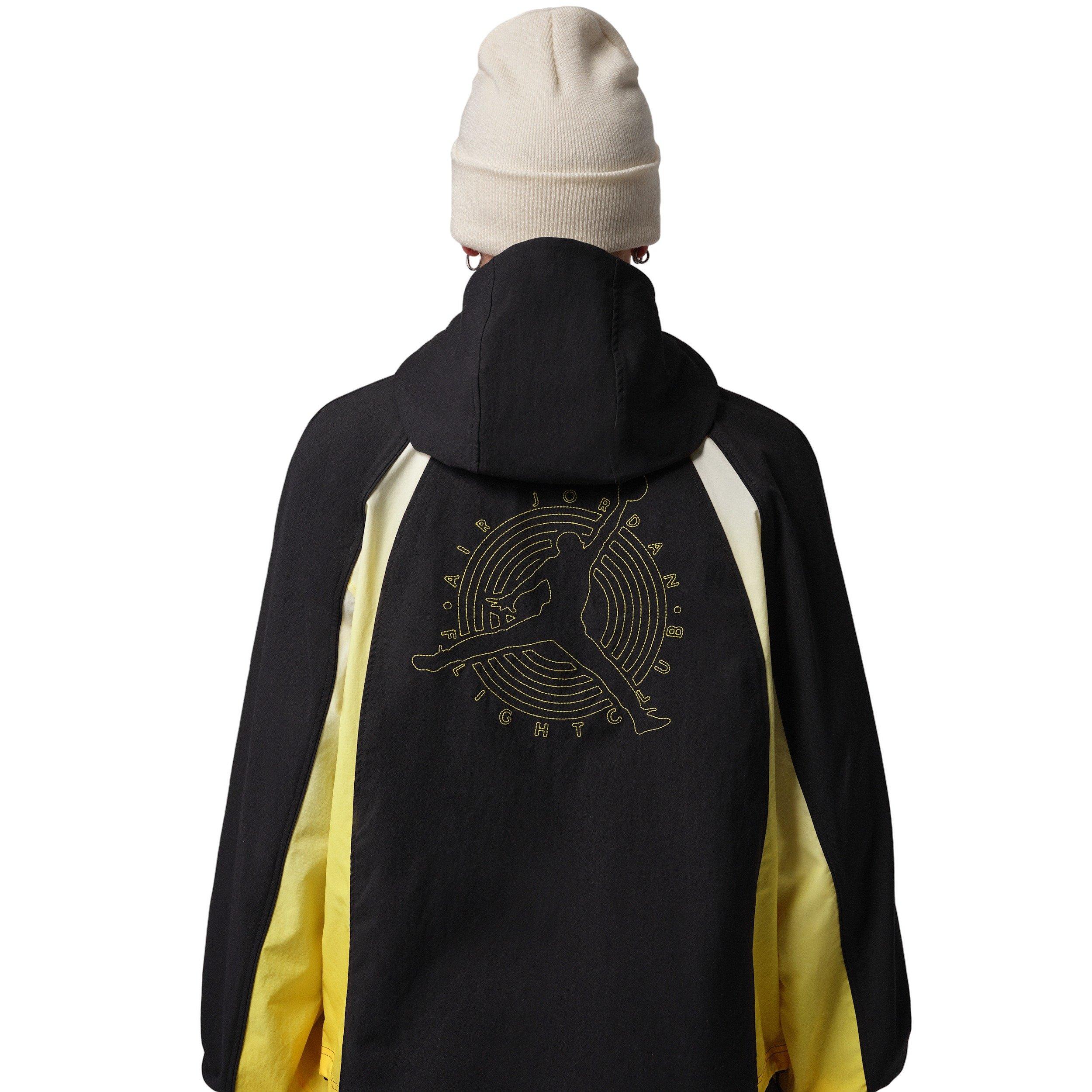 Jordan Men's Flight Lightweight Half-Zip Hoodie - BLACK/YELLOW Thumbnail View 2