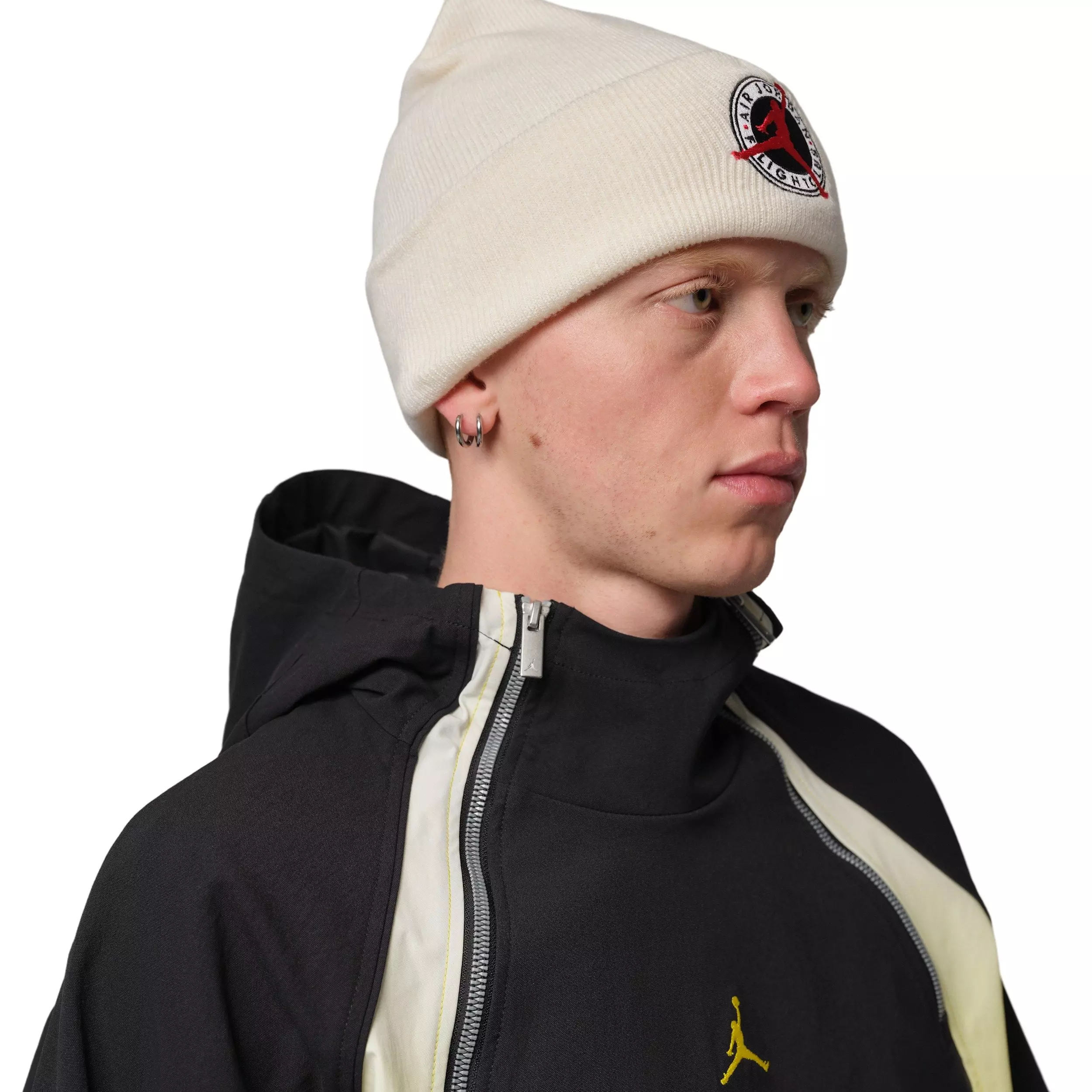 Jordan Men's Flight Lightweight Half-Zip Hoodie - BLACK/YELLOW