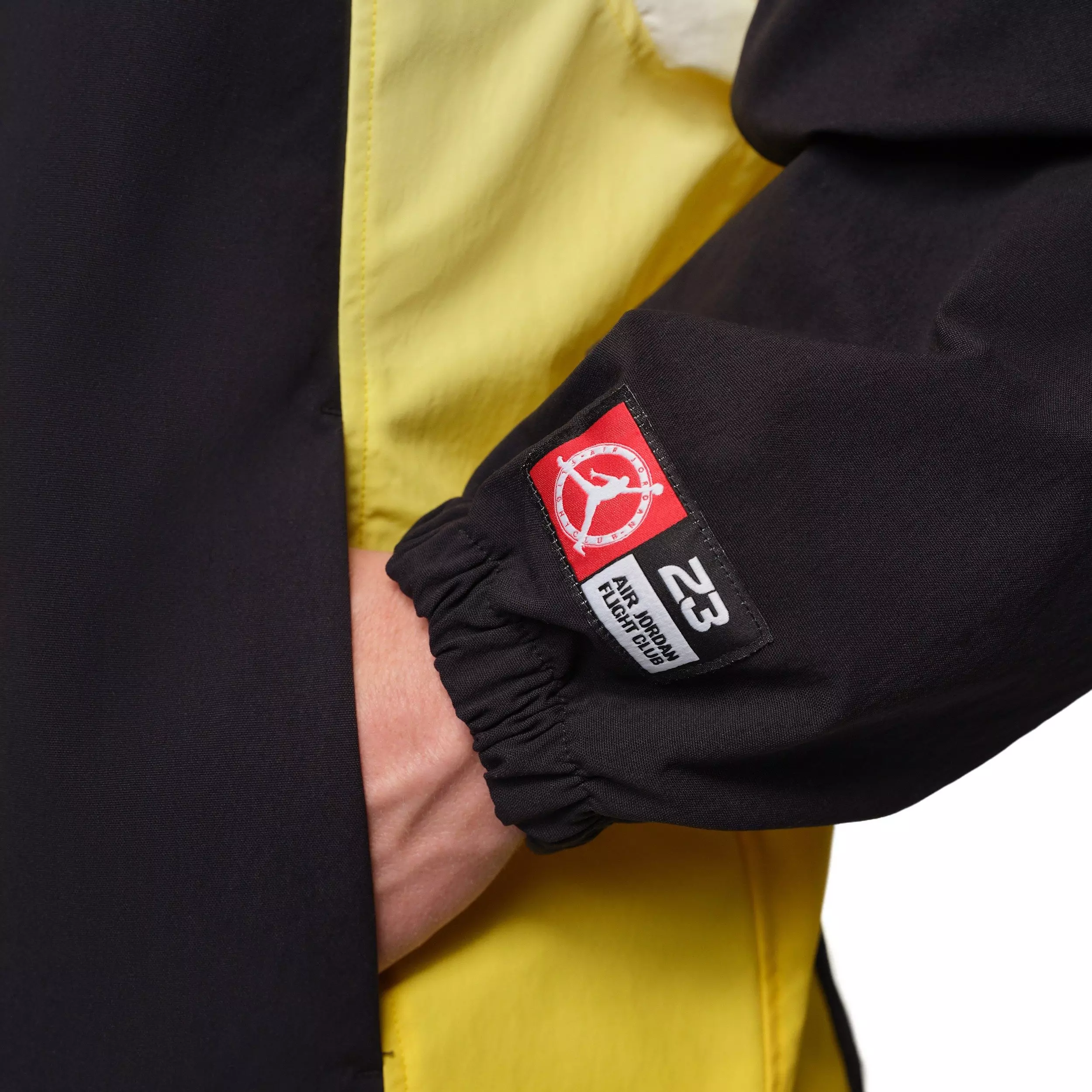 Jordan Men's Flight Lightweight Half-Zip Hoodie - BLACK/YELLOW