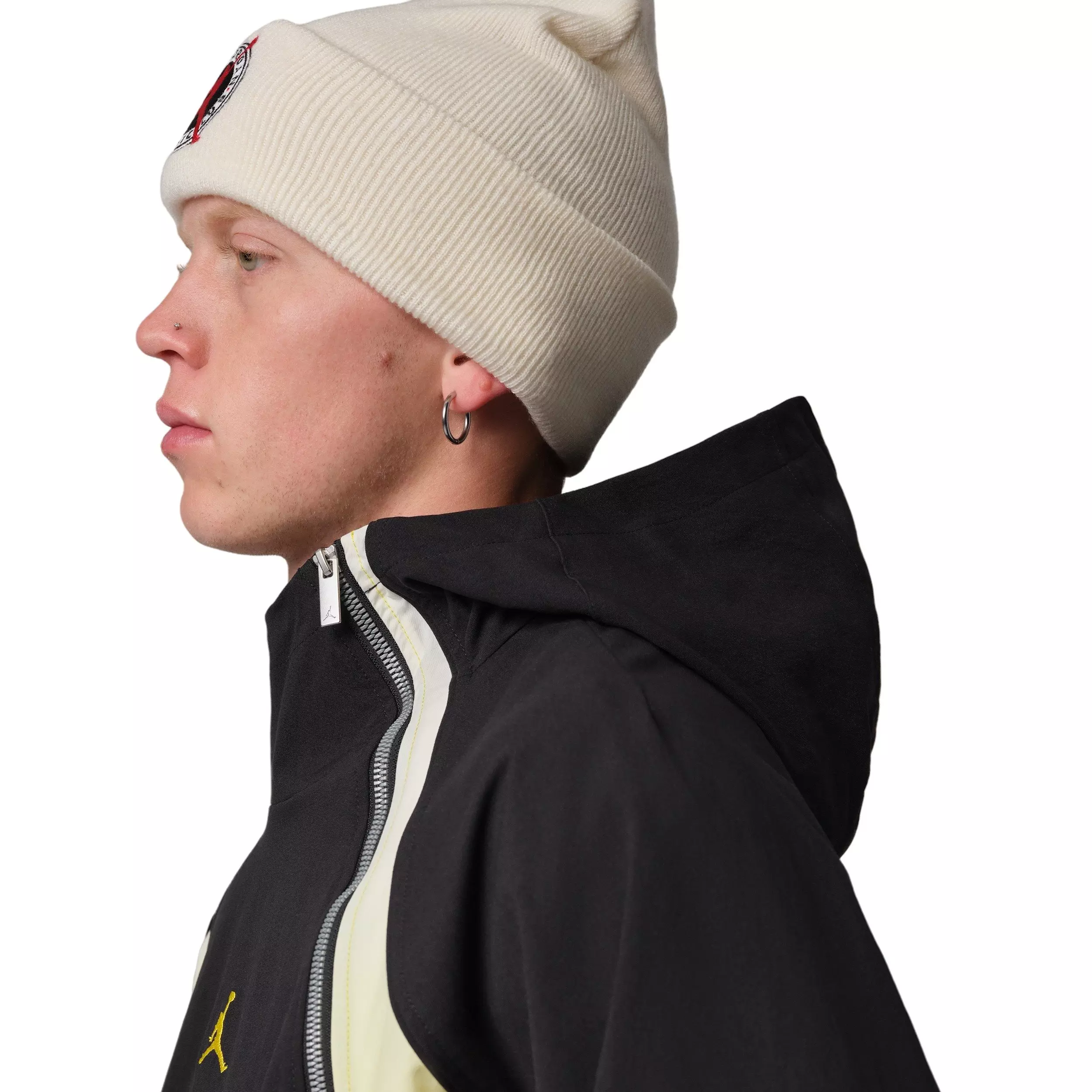 Jordan Men's Flight Lightweight Half-Zip Hoodie - BLACK/YELLOW