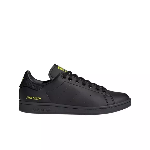 adidas Stan Smith "Core Black/Core Black/Semi Solar Yellow" Shoe - Hibbett | City Gear
