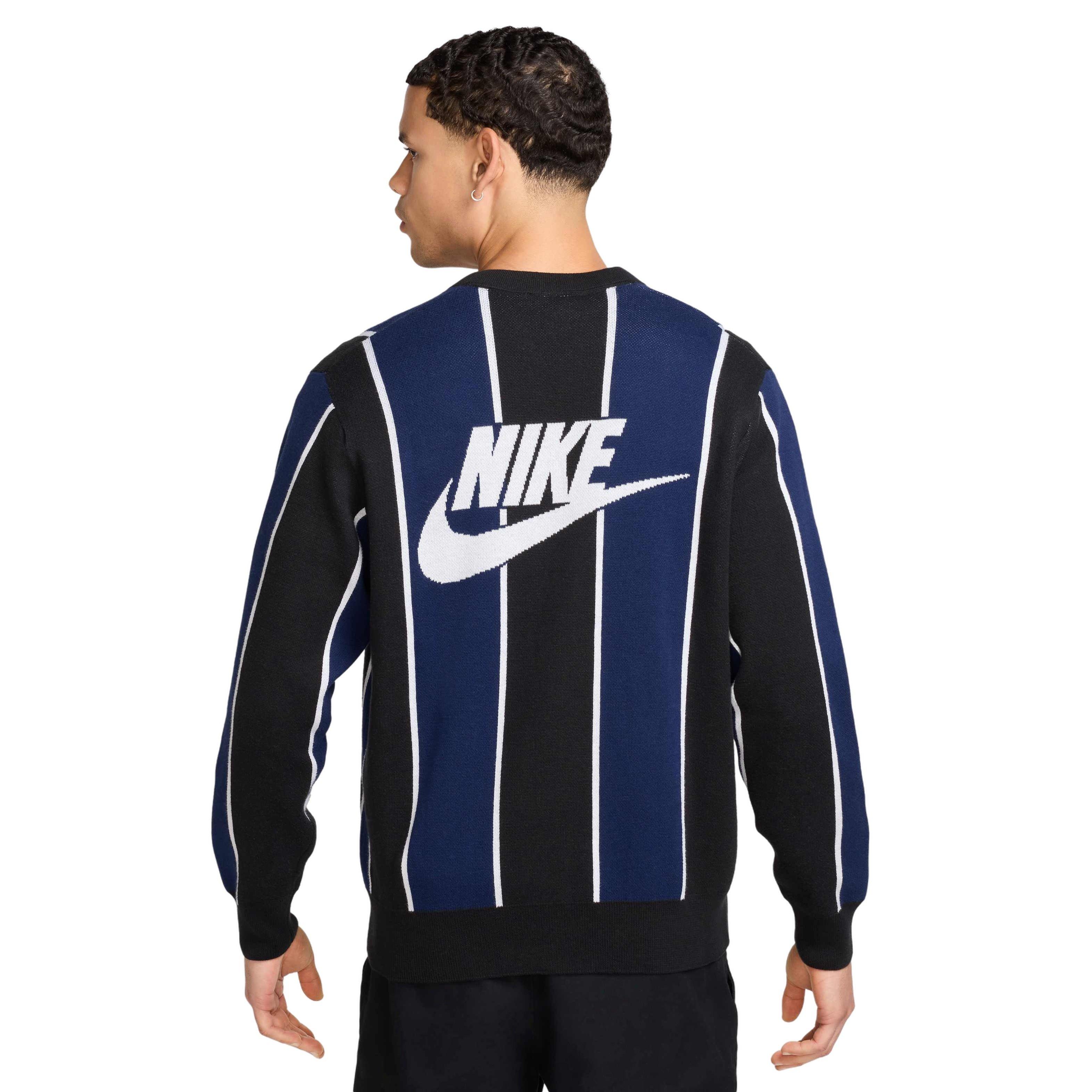 Nike Men's Club Fairway Stripe Sweater - BLACK Thumbnail View 2