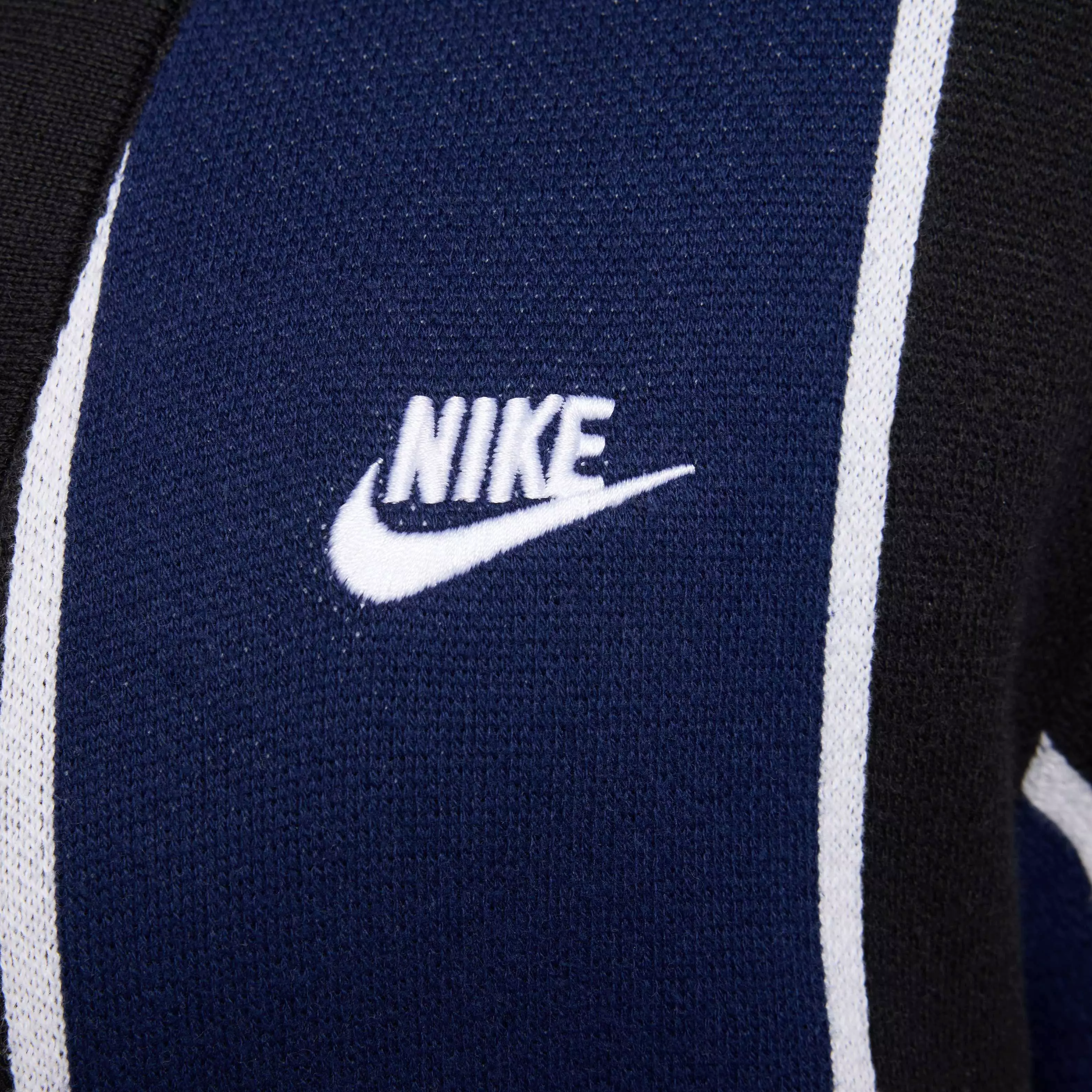 Nike Men's Club Fairway Stripe Sweater - BLACK