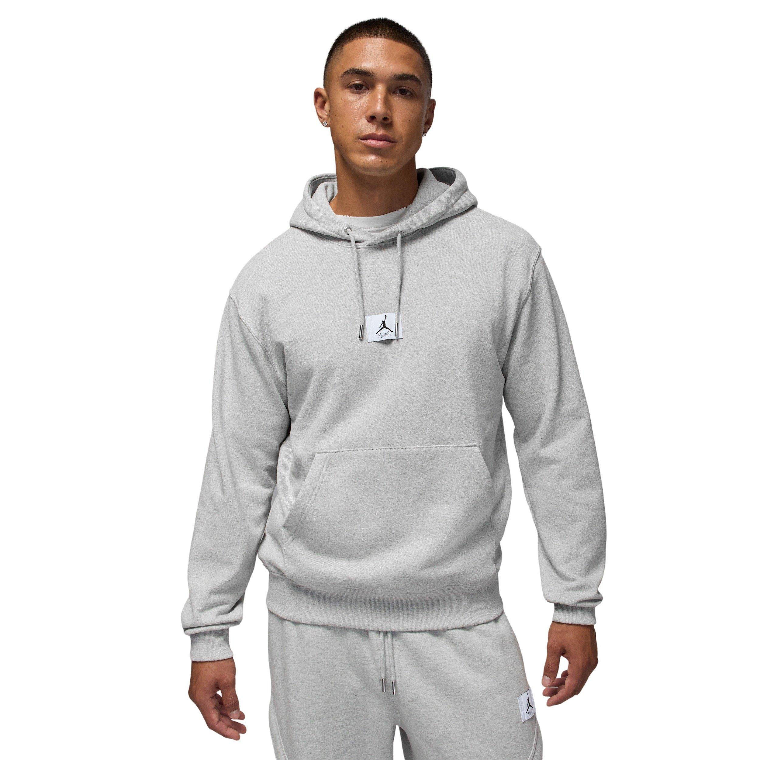Jordan Men's Flight Fleece Pullover Hoodie - GREY Thumbnail View 1
