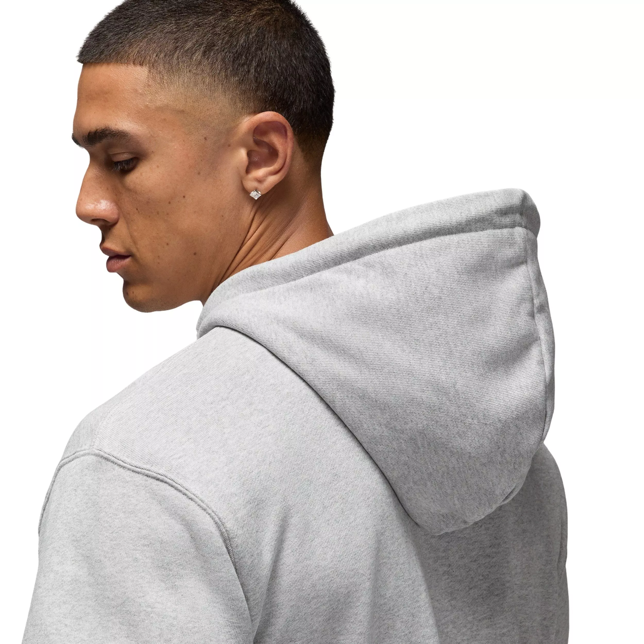 Jordan Men's Flight Fleece Pullover Hoodie - GREY