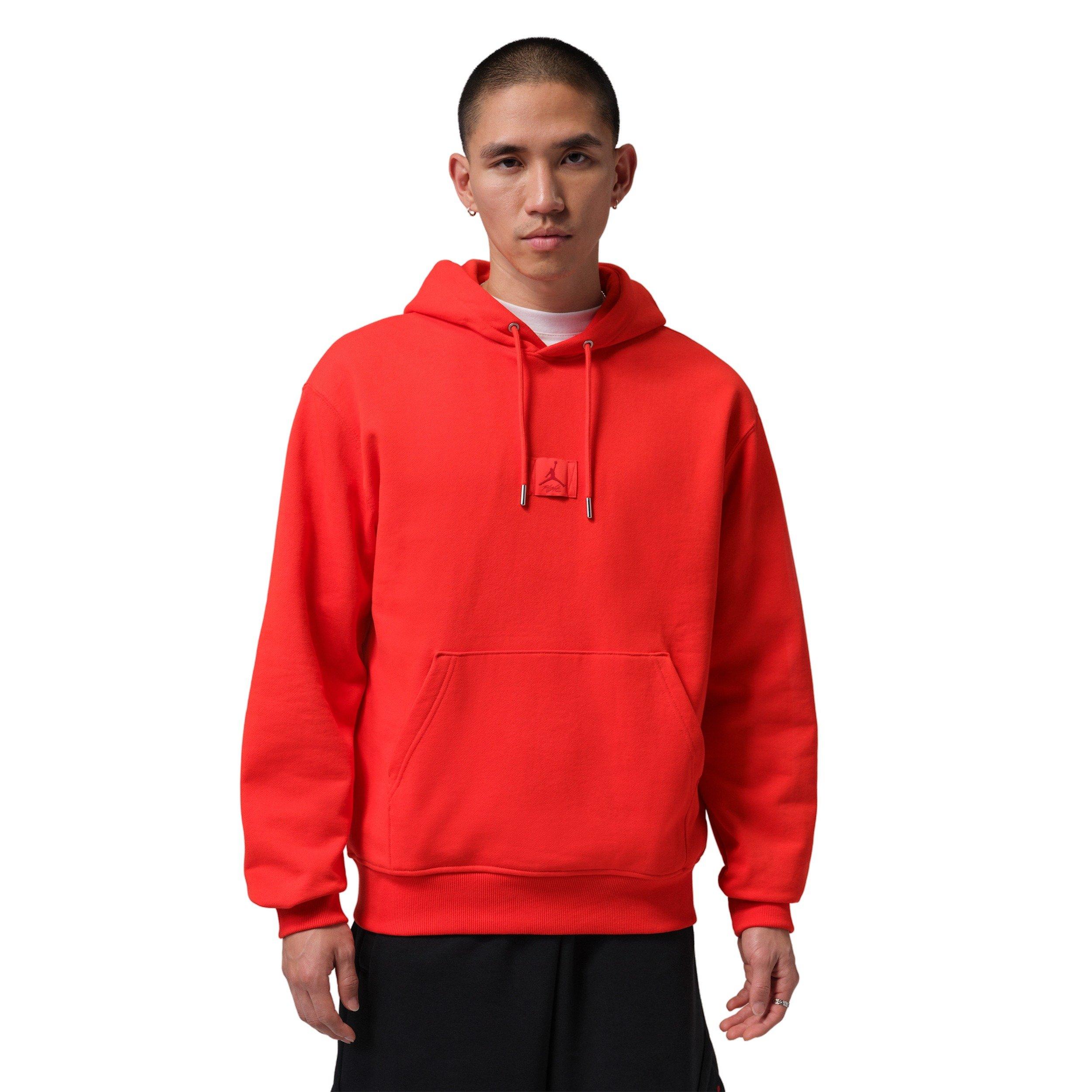 Jordan Men's Flight Fleece Pullover Hoodie - RED Thumbnail View 1