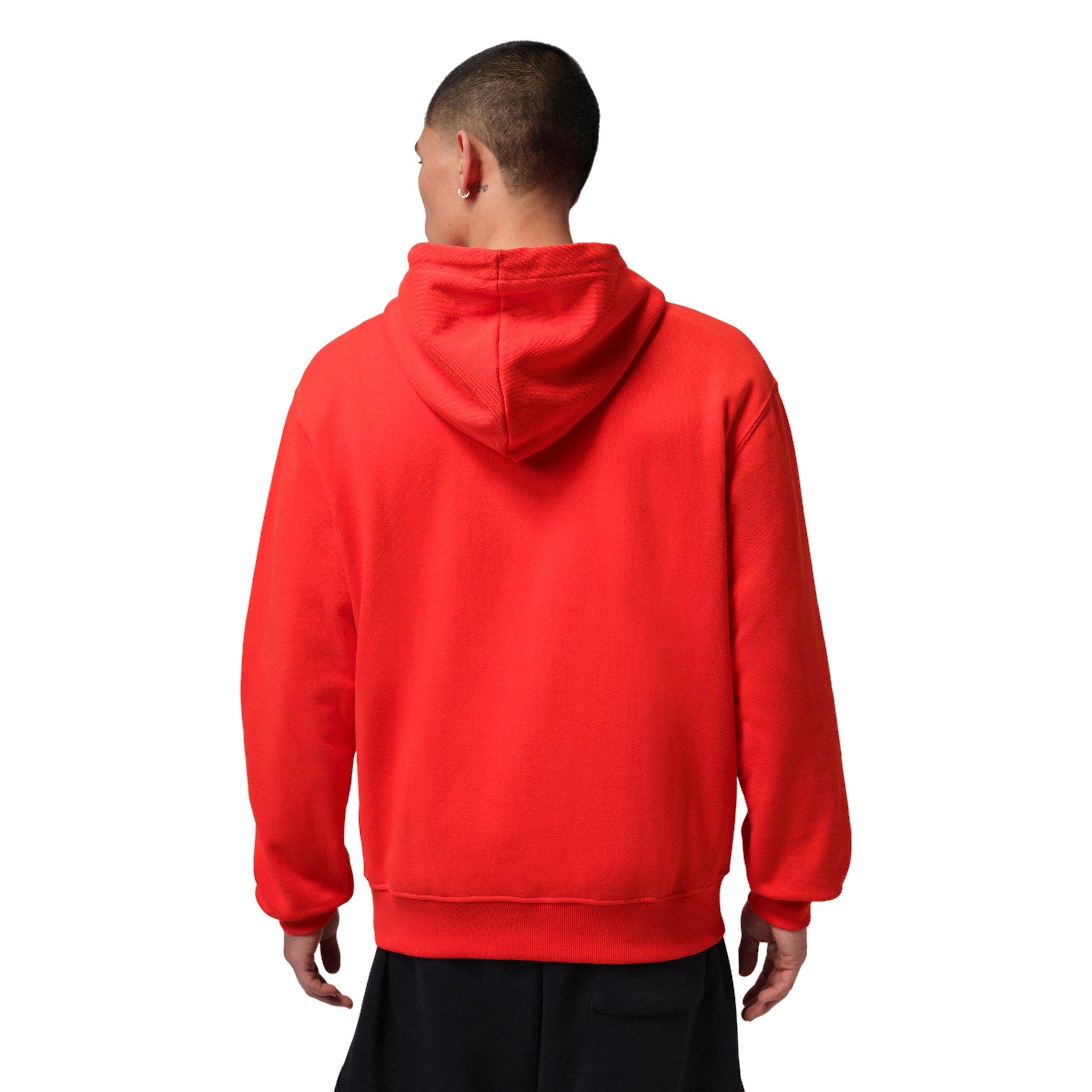 Jordan Men's Flight Fleece Pullover Hoodie - RED Thumbnail View 2