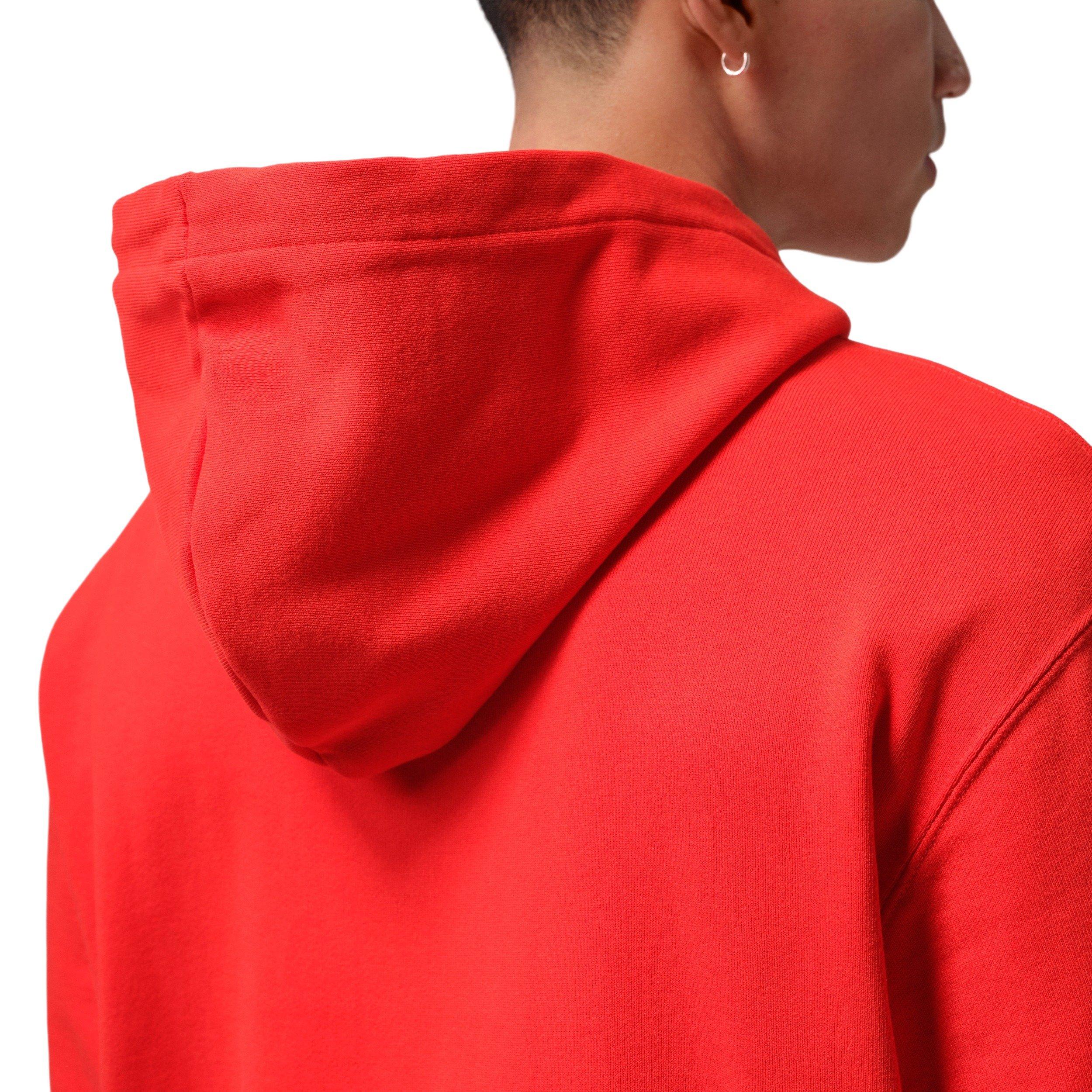 Jordan Men's Flight Fleece Pullover Hoodie - RED Thumbnail View 6